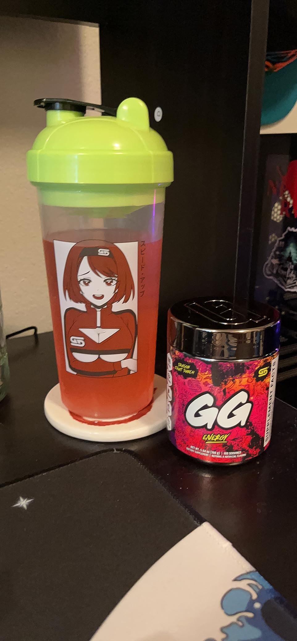 Gamer Supps GG Energy - Dragonfruit Punch (100 Servings) - Keto Friendly Gaming Energy and Nootropic Blend, Sugar Free + Organic Caffeine + Vitamins, Powder Drink customer photo 1