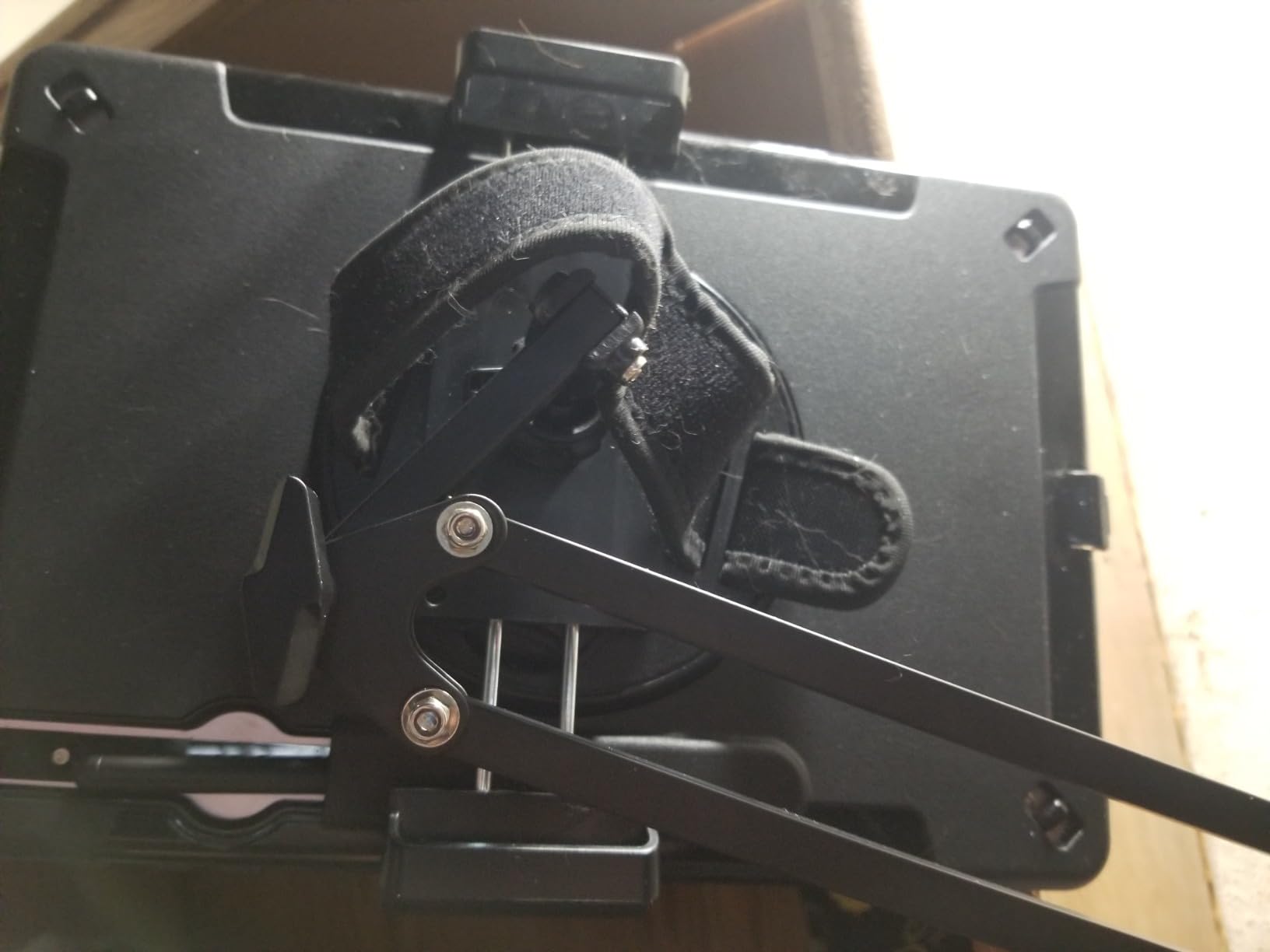 LISEN Tablet Stand iPad Stand for Desk Mount [Ultra Sturdy 2 Clamps] iPad Holder for Tablet Holder Mount Desk Accessories for Men fits iPad Air, iPad 12, iPhone 17e, 4-13