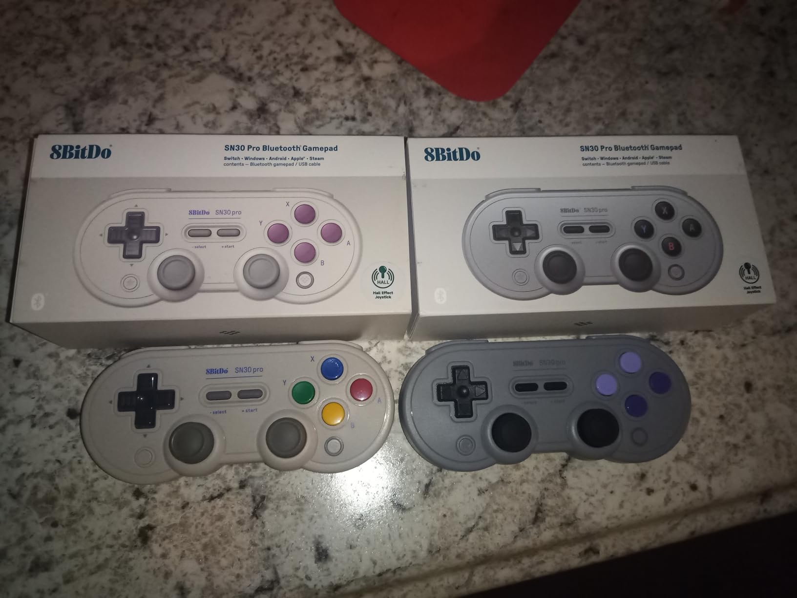 8BitDo SN30 Pro Wireless Bluetooth Controller (Hall Effect Joystick Update) with Rumble Vibration USB-C Cable Gamepad Compatible with Switch/Switch 2,Windows, Mac OS, Android, Steam (Crystal Purple) customer photo 1