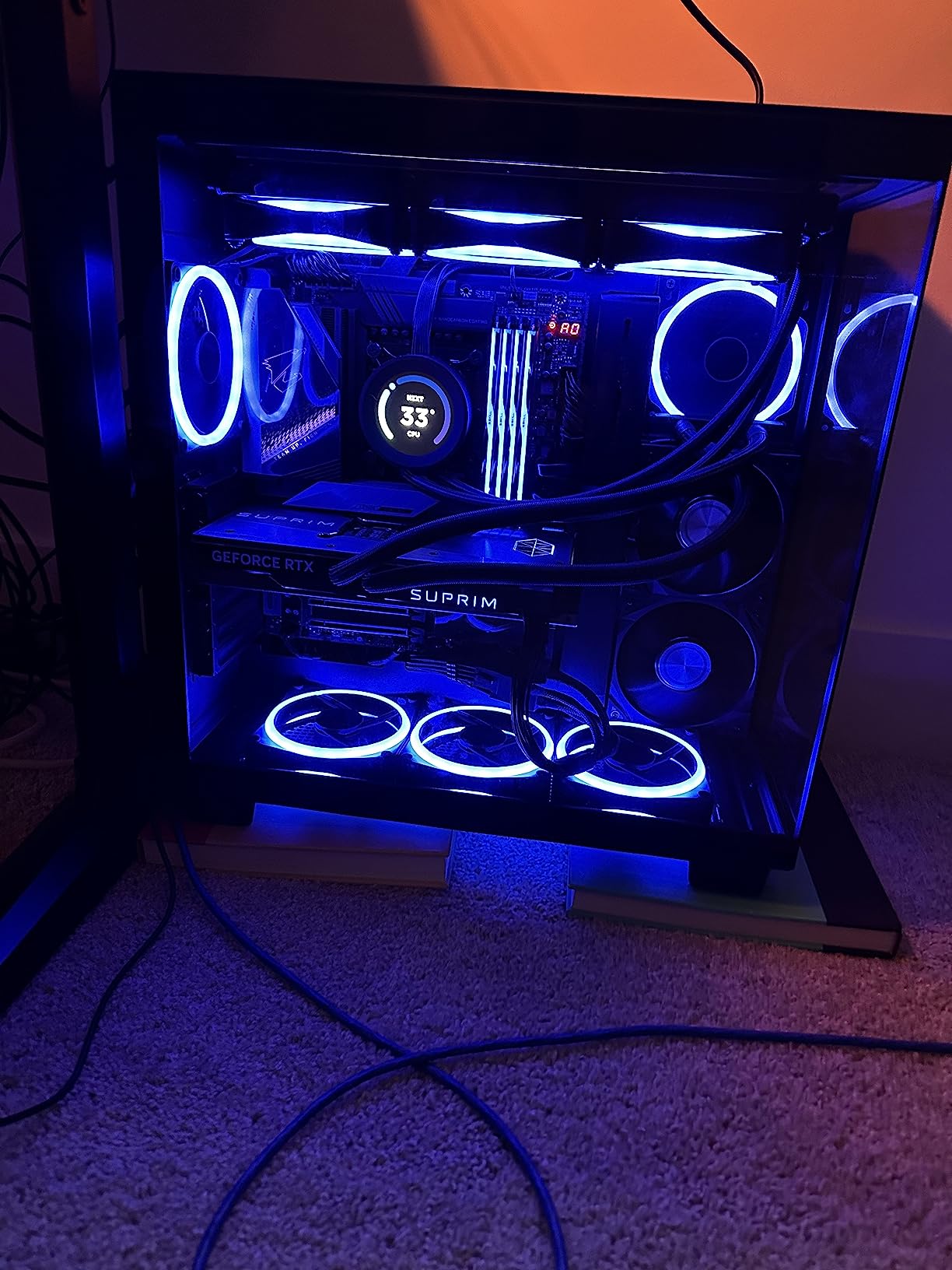 JOYJOM PCI-e 5.0 12VHPWR 16Pin Right Angle Adapter Female to Male Extension Cable, 16AWG 600W 12VHPWR 90 Degree Adapter for Graphic Card GPU 12+4pin RTX 3090Ti 4070Ti 4080 4090 (Type A) customer photo 2