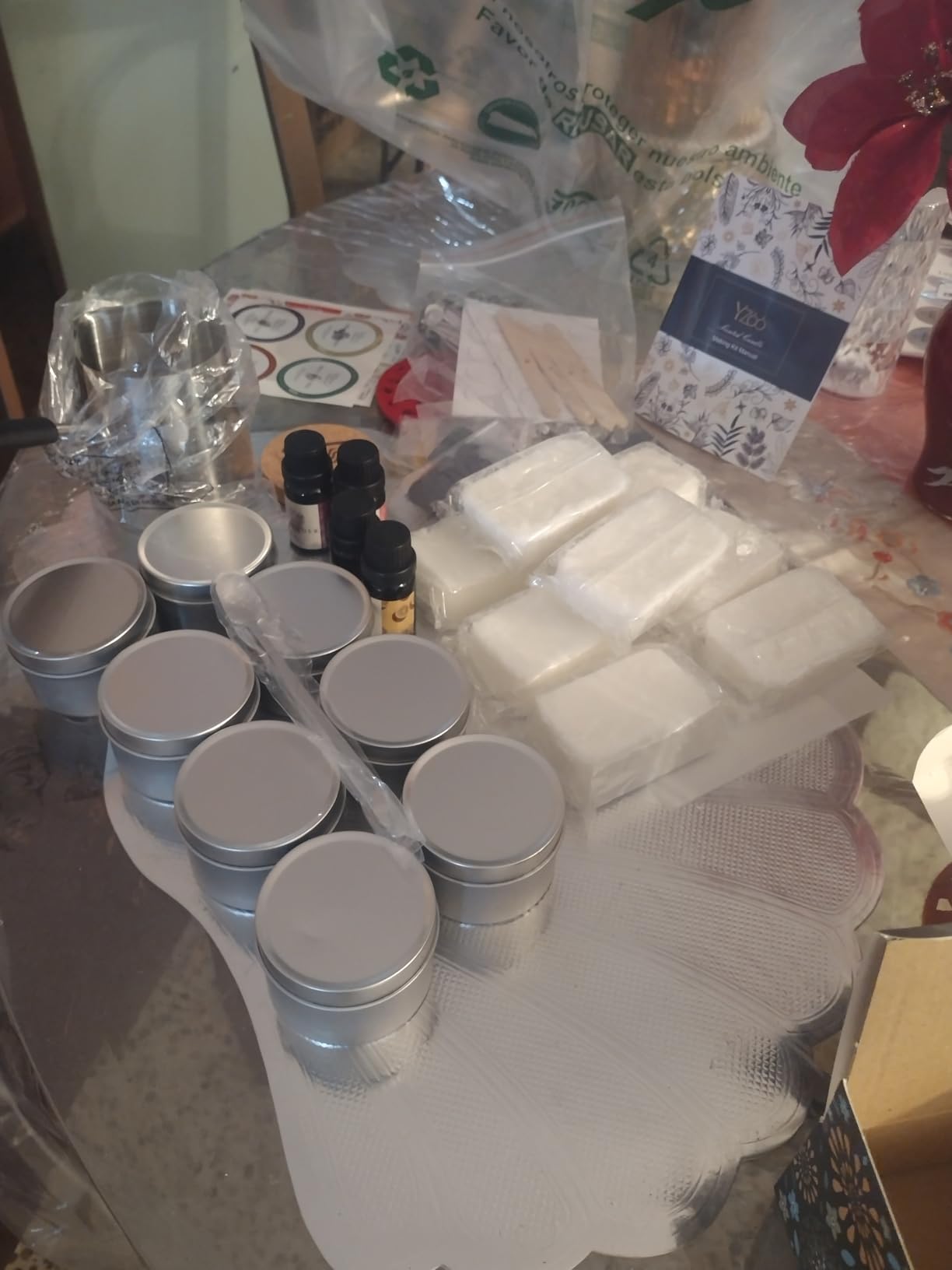 Complete Candle Making Kits for Adults Beginners, DIY Candle Making Supplies Include Soy Wax,Wax Melter,Scents,Dyes,Wicks,Wicks Sticker,Candle Tins & More-Full Candle Maker Set - Arts & Crafts Kits customer photo 2