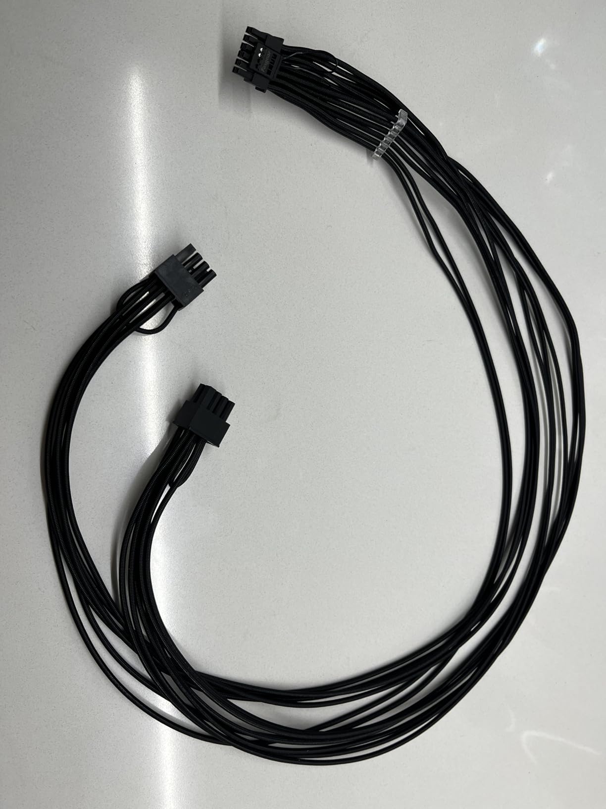 Fasgear PCIe 5.0 12VHPWR GPU Power Cable 70cm - 16pin (12+4) Connector for RTX 5070 Ti 4070 4080 4090 to 2x8pin (4+4) Male Plugs Sleeved Cord for Corsair/Great Wall/Thermal-take Modular PSU customer photo 2