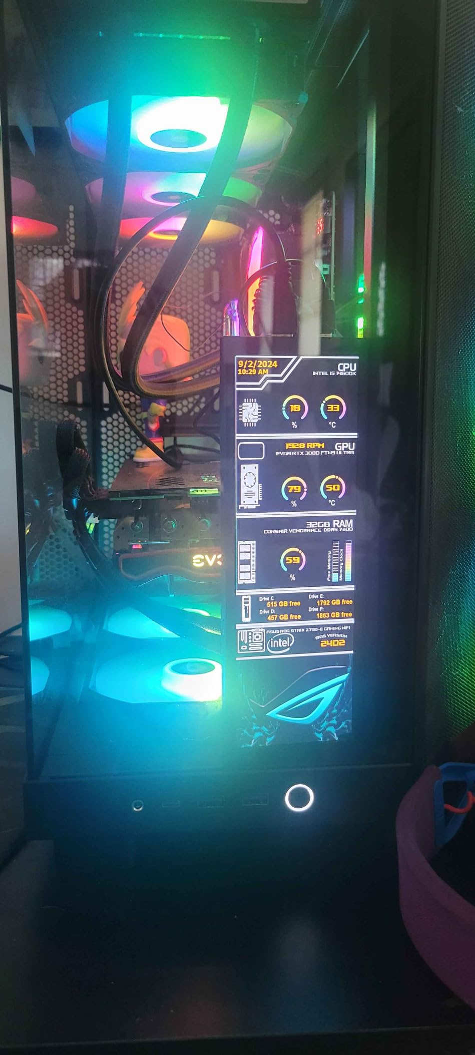 7.84 Inch Mini Monitor HD IPS 1280x400 Secondary Screen Stretched Bar LCD Display with Casing for Laptop Computer Speed Temperature Windows Aida64 CPU GPU Monitoring customer photo 1