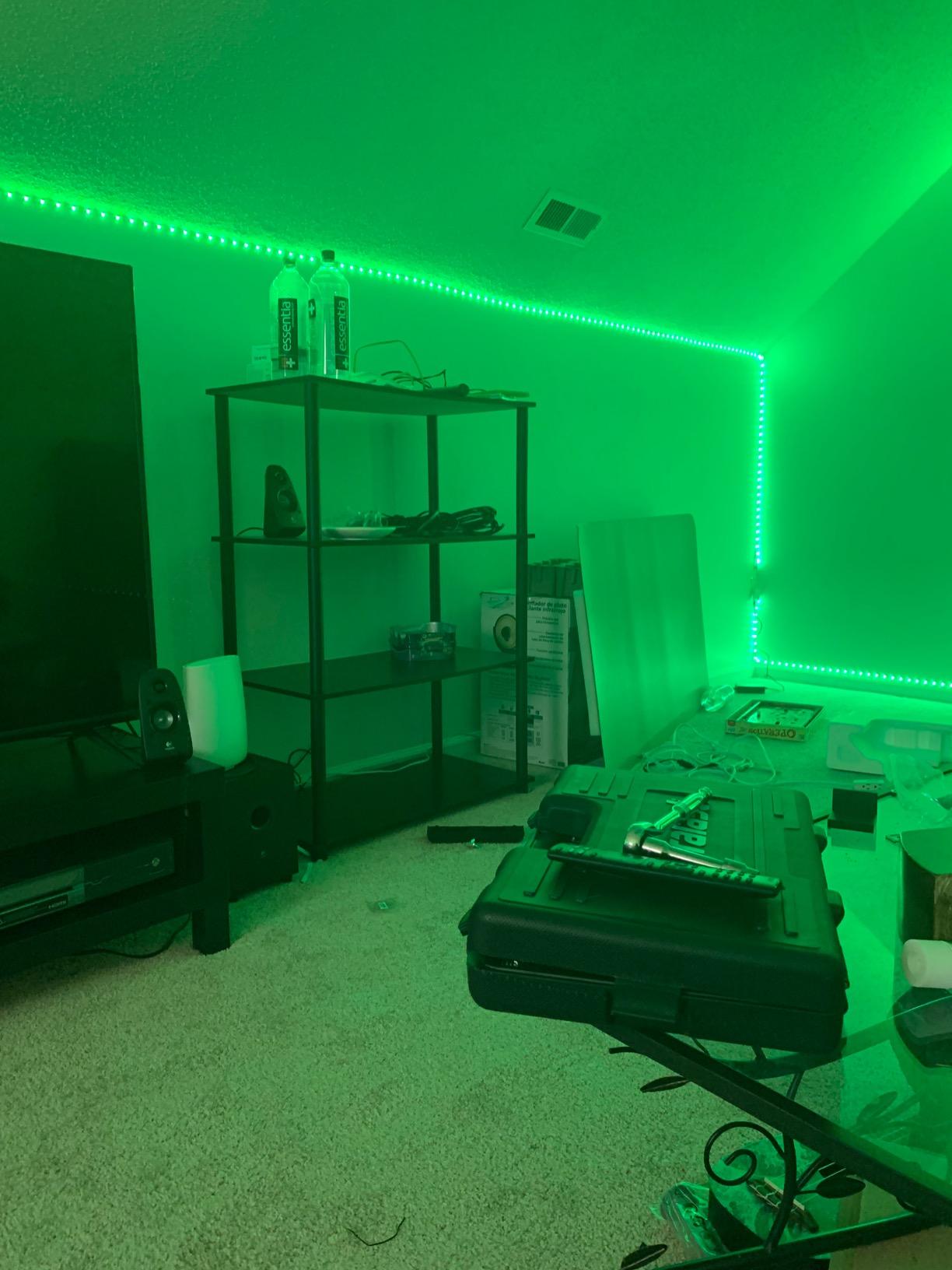 DAYBETTER LED Strip Lights 200 ft (2 Rolls of 100 ft), Smart App Control Lighting Bedroom Rome Decor with Remote, RGB Music Sync Color Changing LED Lights for Party customer photo 1