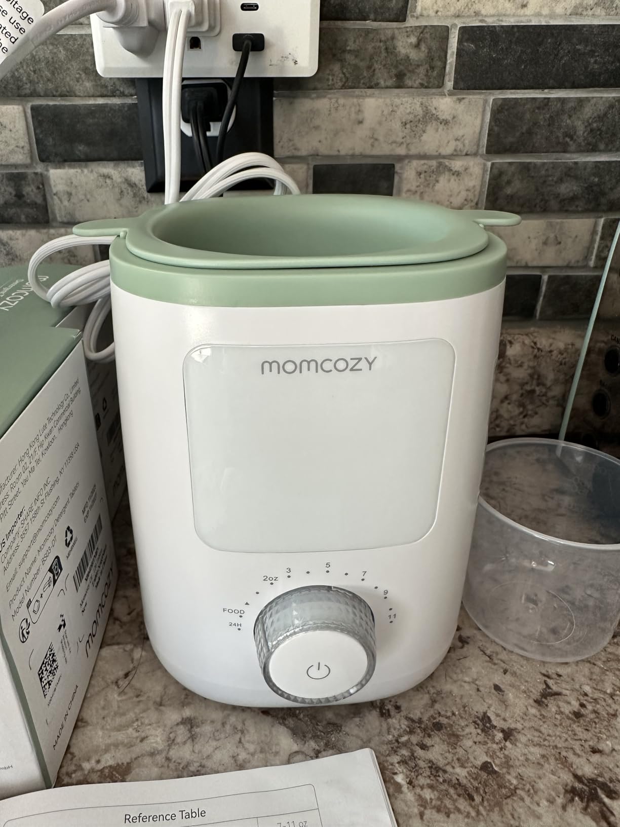 Momcozy Baby Bottle Warmer for Breast Milk Formula Food, Fullest Nutrients Preserved, Fast Heat, Night Light for Nighttime Breastfeeding, One-Touch Easy Use, Newborn Essentials Supplies Gift for Mom customer photo 2