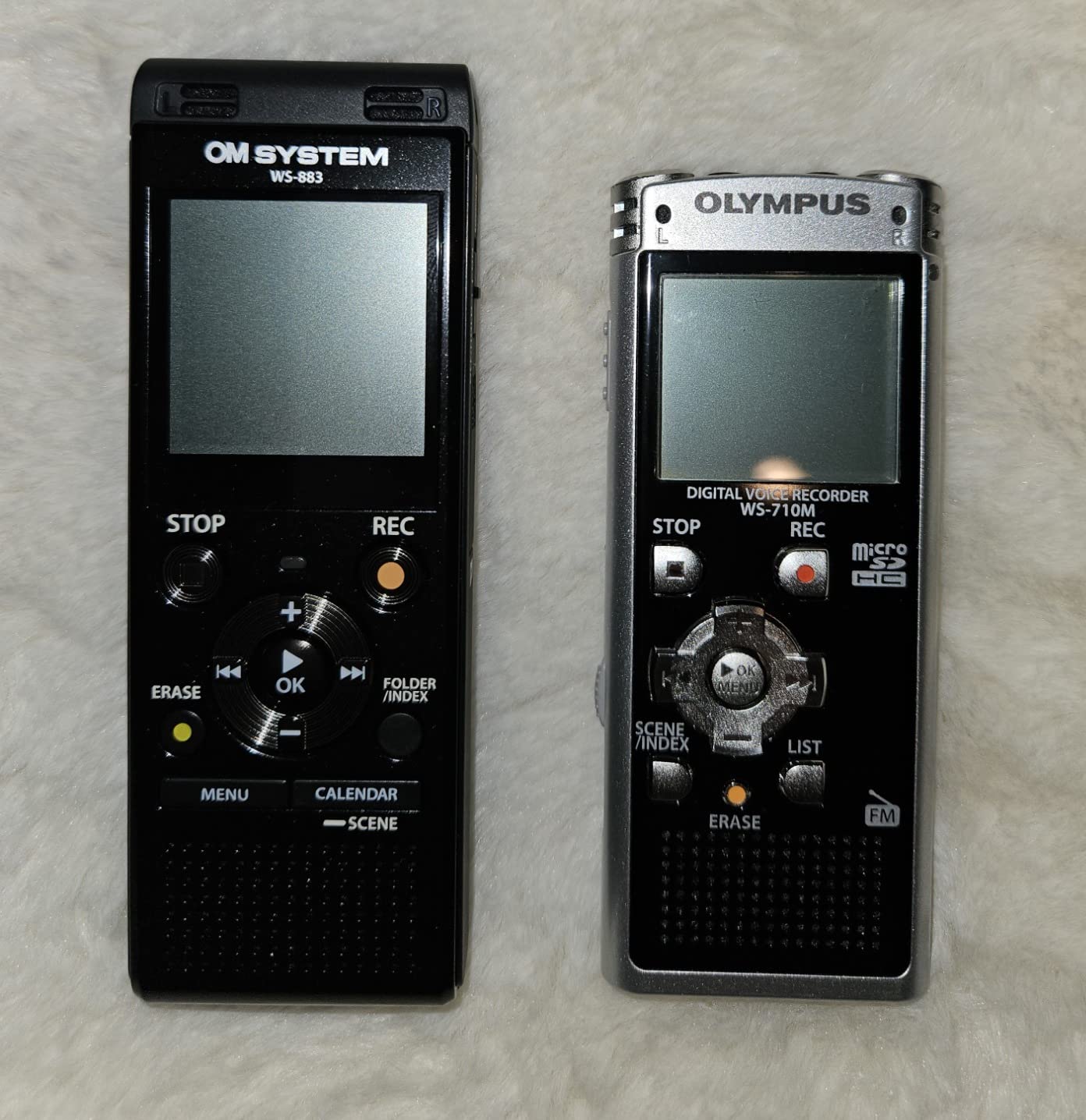 Olympus WS-883 Digital Voice Recorder, Linear PCM/MP3 Recording Formats, USB-A Battery Charging, True Stereo Microphones, Low-Cut Filter and 8GB Built-in Memory (Black) customer photo 2