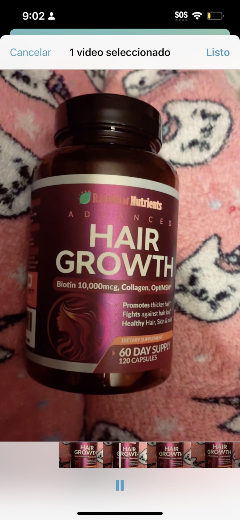 Hair Growth Vitamins for Women | Biotin 10,000mcg, Collagen, Patented OptiMSM®, goMCT®, Saw Palmetto | Naturally Regrow Stronger & Healthier Hair, Skin and Nails | Stops Hair Loss | 60 Day Supply customer photo 2