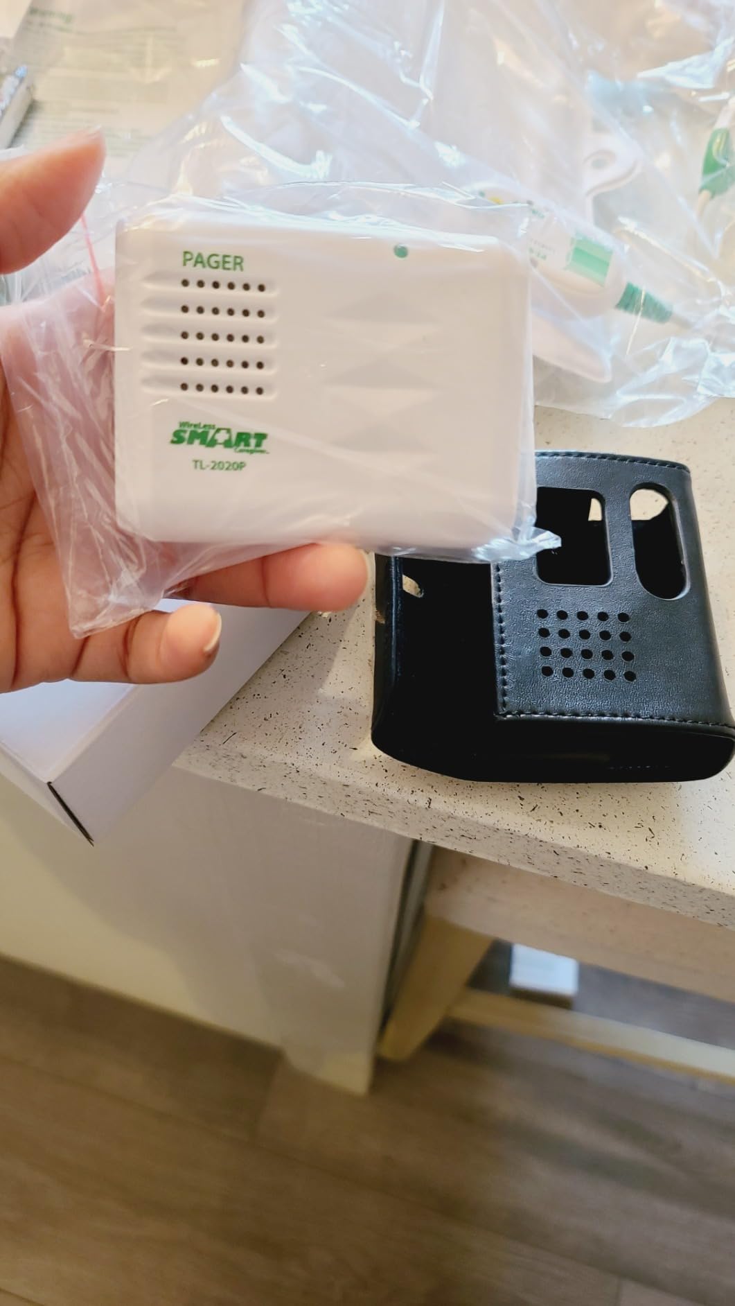 Smart Caregiver Bed Exit Alarm with Wireless Pager - Early Alert Fall Prevention for Seniors and Elderly - Weight Sensing Bed Pad Alerts Caregiver When They Get Up - USA Company and Customer Service customer photo 2