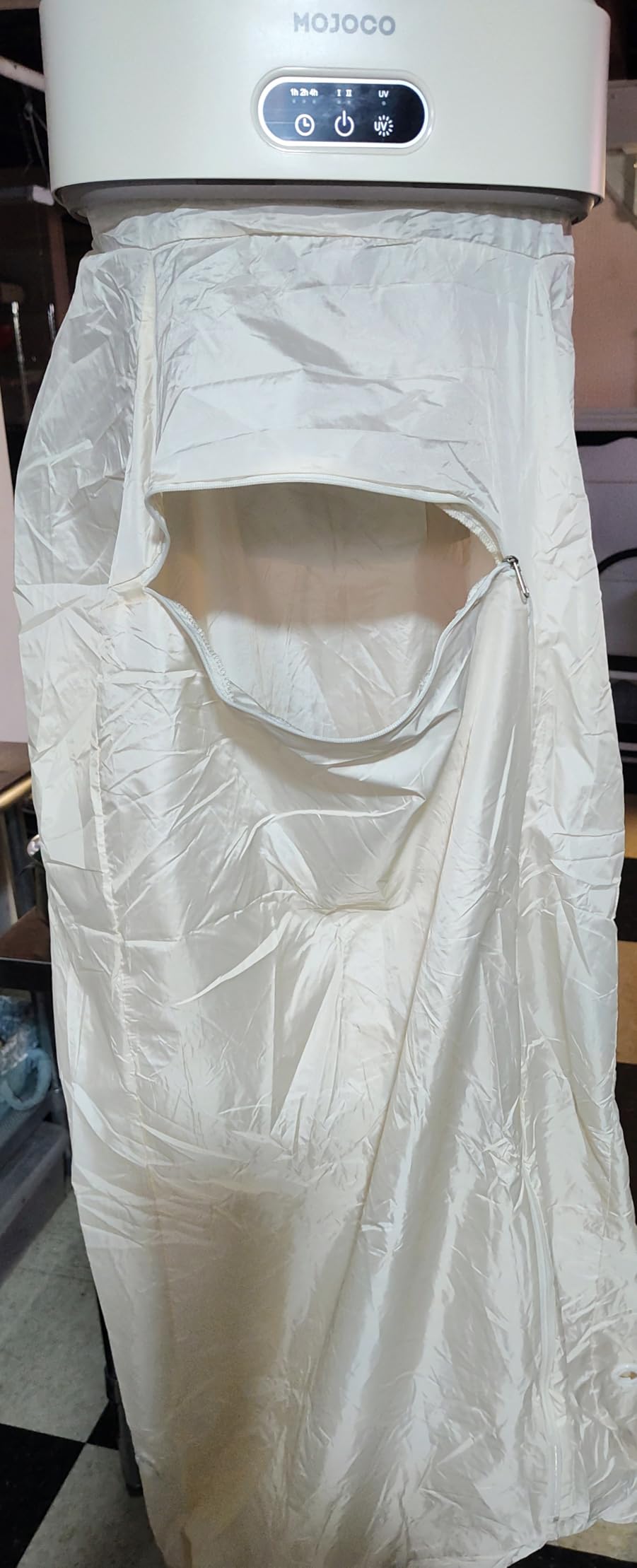 MOJOCO Portable Clothes Dryer - Mini/Compact Dryer for Apartment, RV, Travel - Small Quiet Fast-Drying Machine with Adjustable Timer & Hassle-Free Setup customer photo 2