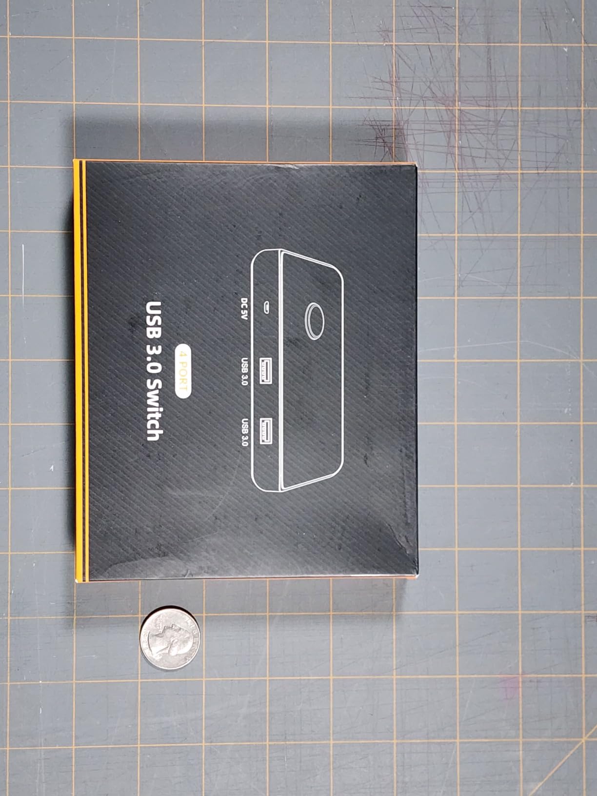 USB 3.0 Switch, ABLEWE KVM Switch Selector 2 Computers Sharing 4 Devices KVM Switcher for PC, Printer, Scanner, Mouse, Keyboard with 2 Pack USB Cable,1 Micro USB Power Cable customer photo 1