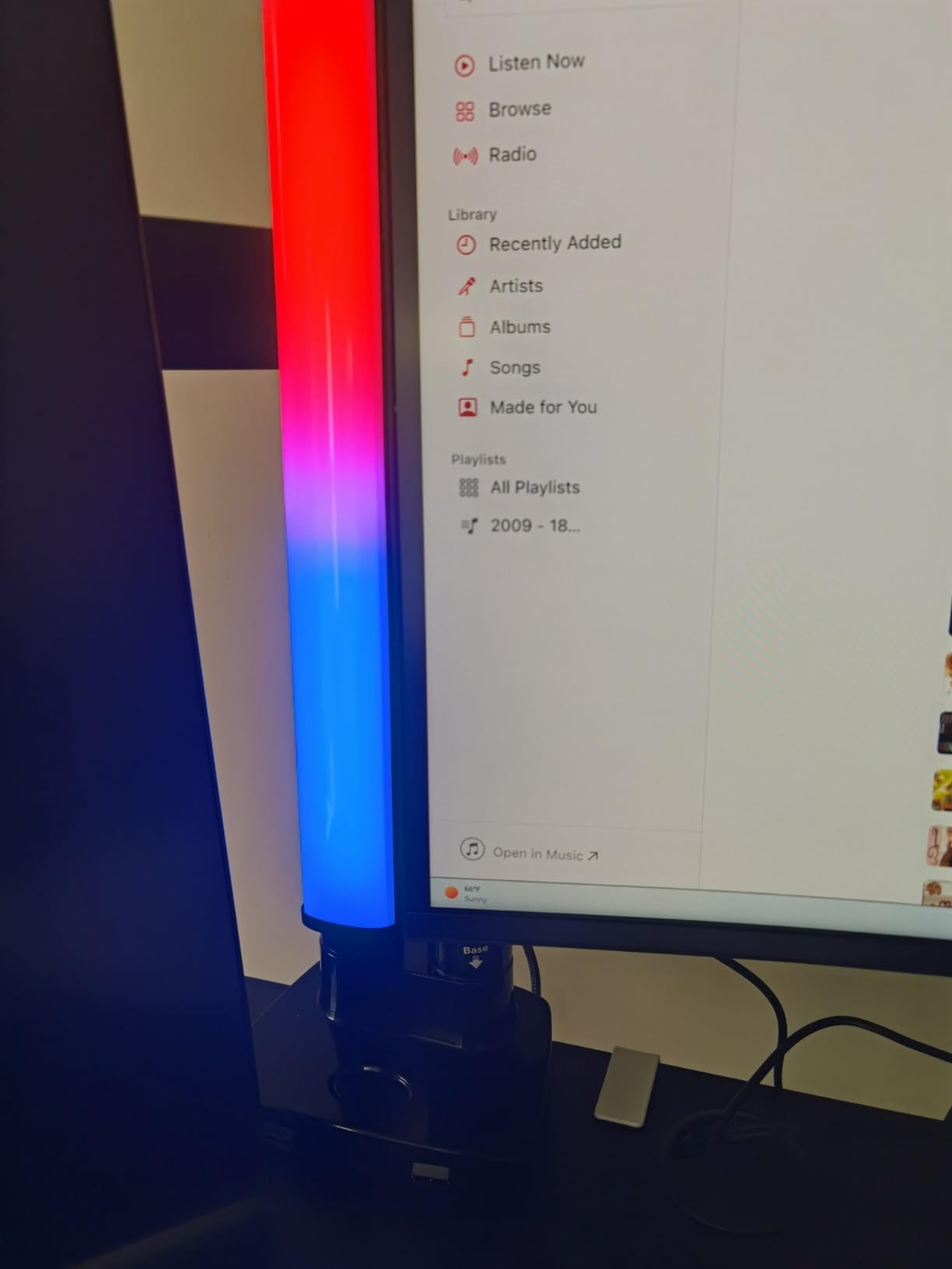 RGB Light Bar,Smart LED Light Bar for Room,16 Million Colors,Three Control Modes,Dynamic Music Sync Mode,213 Preset Modes,USB Interface（Without Adapter） customer photo 2