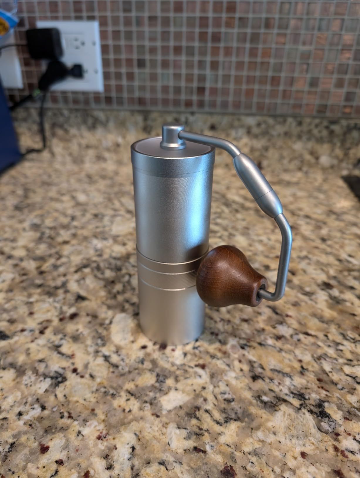 1Zpresso J Manual Coffee Grinder Silver Capacity 35g with Assembly Stainless Steel Conical Burr - Numerical Internal Adjustable Setting customer photo 1