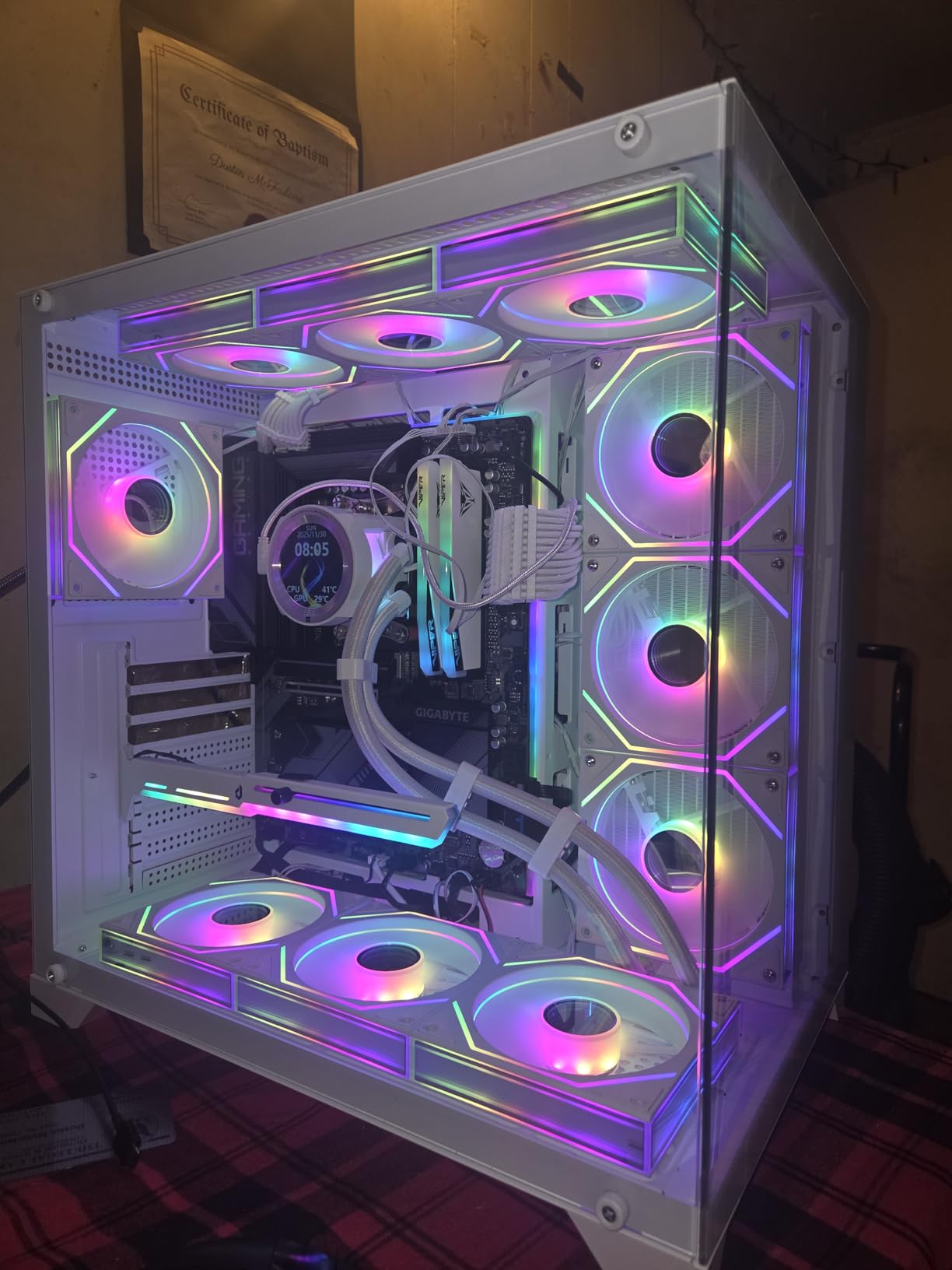 1-to-3 ARGB Splitter Cable, ARGB Cable, 5V 3 Pin Addressable RGB Splitter Extension Cable ARGB LED Sync Cable for Extend PC Computer ARGB Fans Or ARGB LED Series (2 Pack) customer photo 1