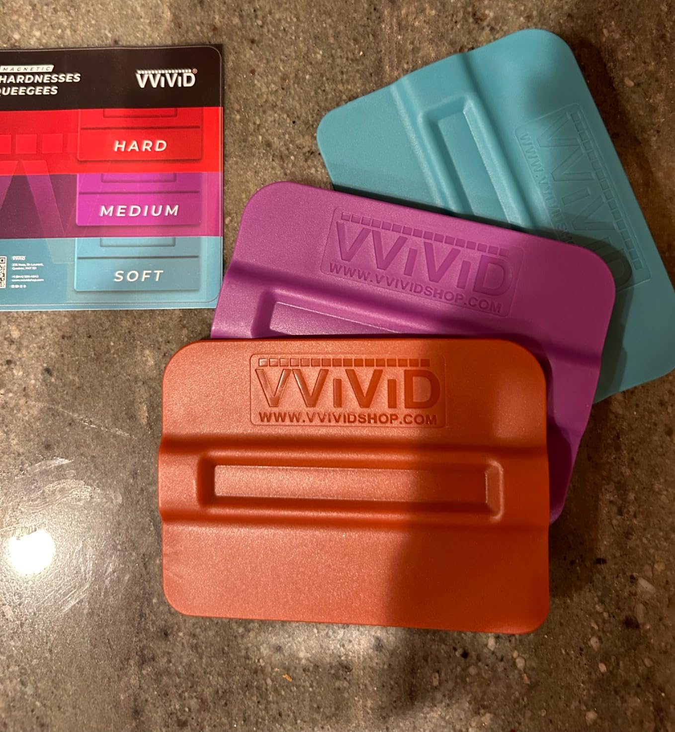 VViViD Magnetic Squeegees Hard, Medium and Soft, Applicator for Vinyl Car Wrap, 3 pcs customer photo 1