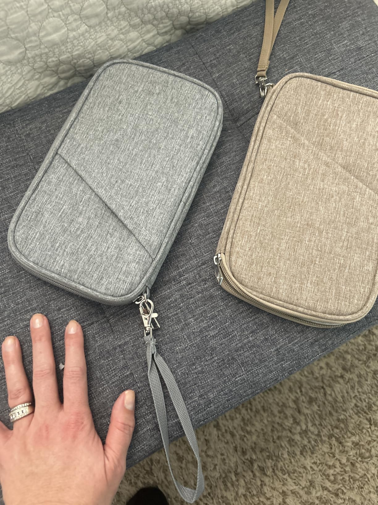 Passport Holder Family, Women Rfid Blocking Passport Wallet, Travel Document Organizer for Premium Wallets, Waterproof Passport Holders Bag for Women & Men Traveling, Credit Cards Case customer photo 1