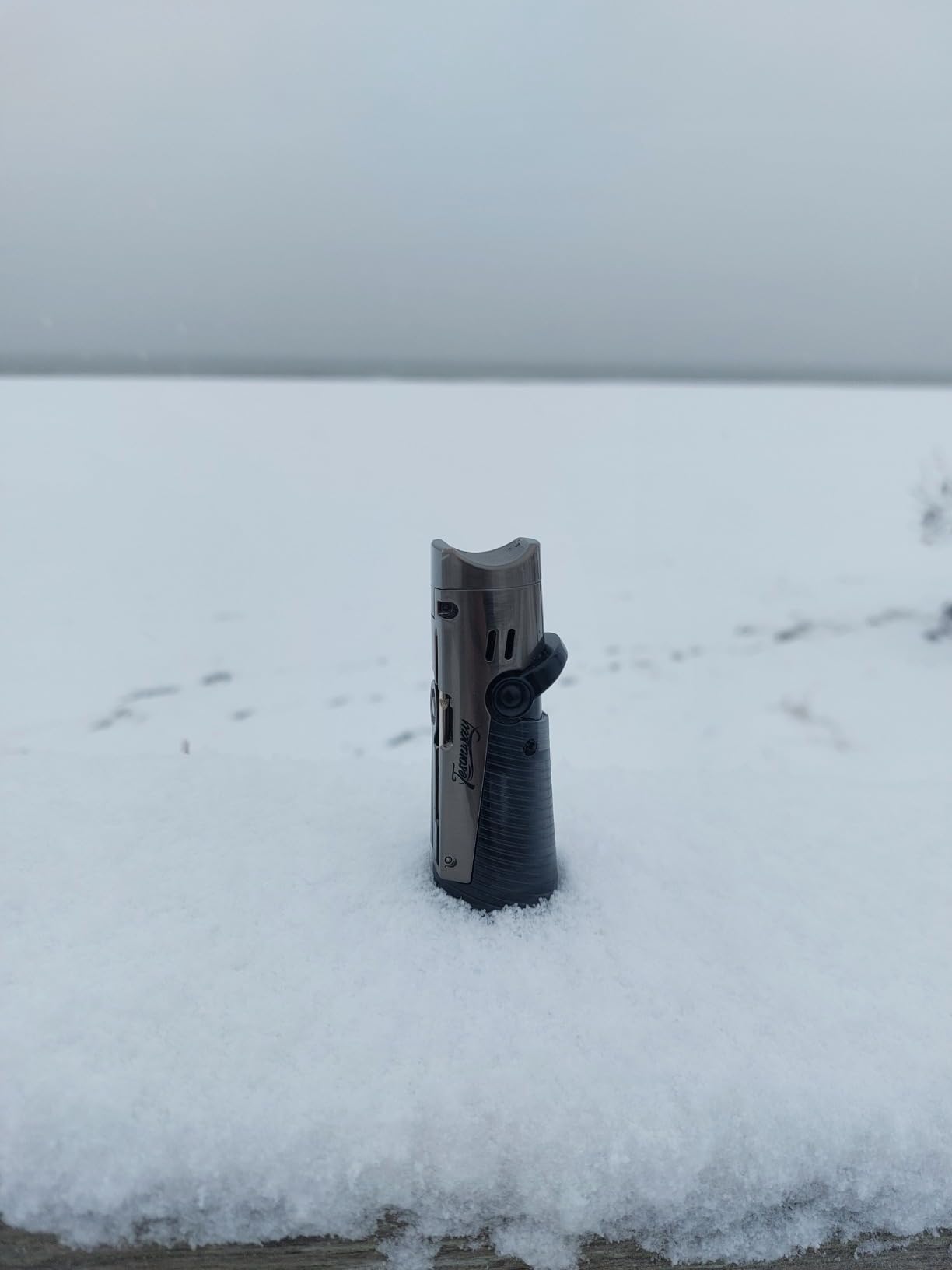 Cigar Lighter, Windproof Refillable Butane Torch Lighter, Multifunction Cigar Accessories Butane Lighter with Cigar Holder, Cigar Draw Enhancer and Cigar Punch, Butane Not Included customer photo 1