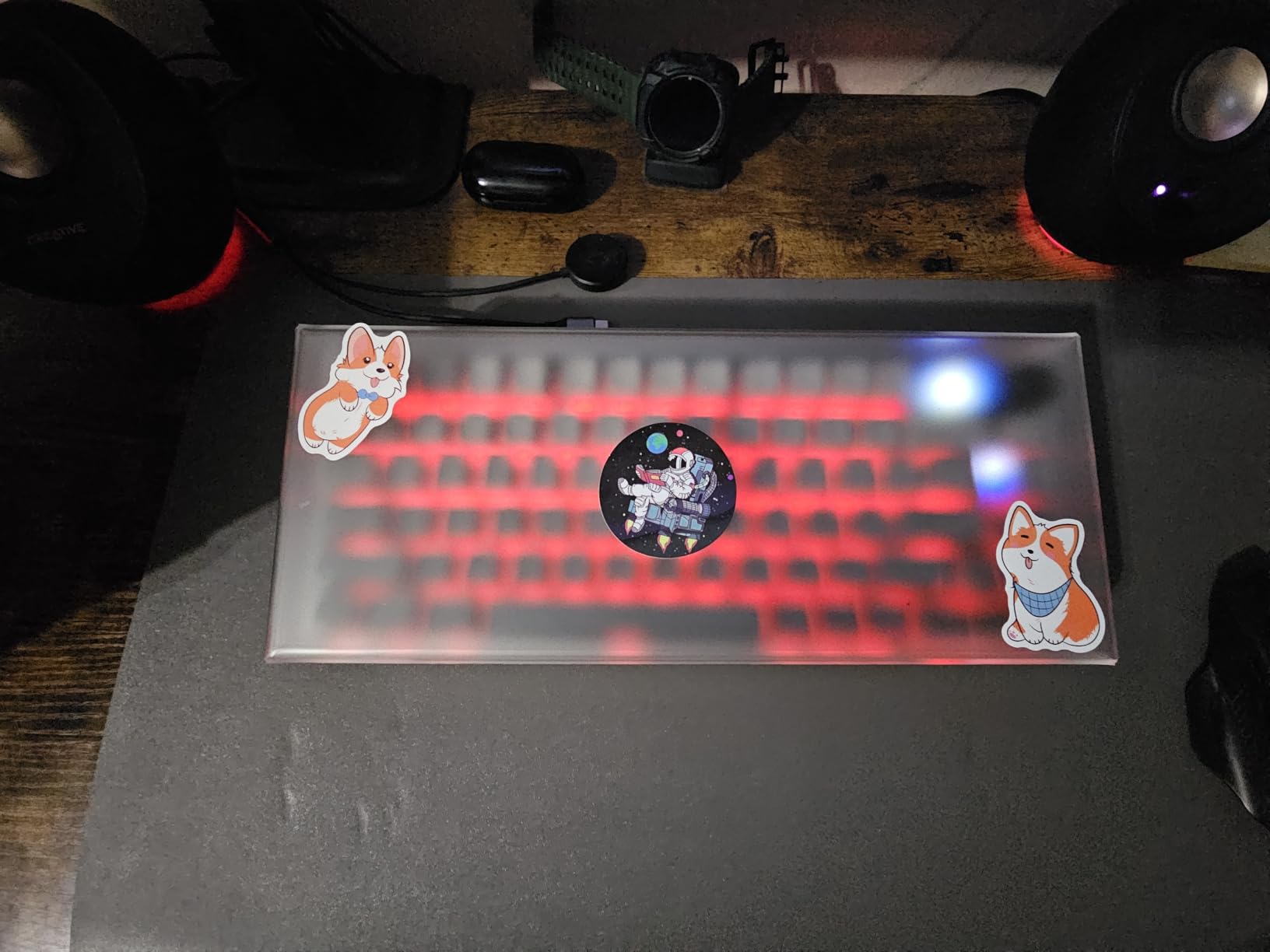 Geekria 75% 84-Key Knob Keyboard Dust Cover, Clear Acrylic Keypads Cover, Compatible with Keychron Q1 HE/Max/Pro, EPOMAKER TH80 75%, Glorious Gaming - GMMK PRO 75% customer photo 1