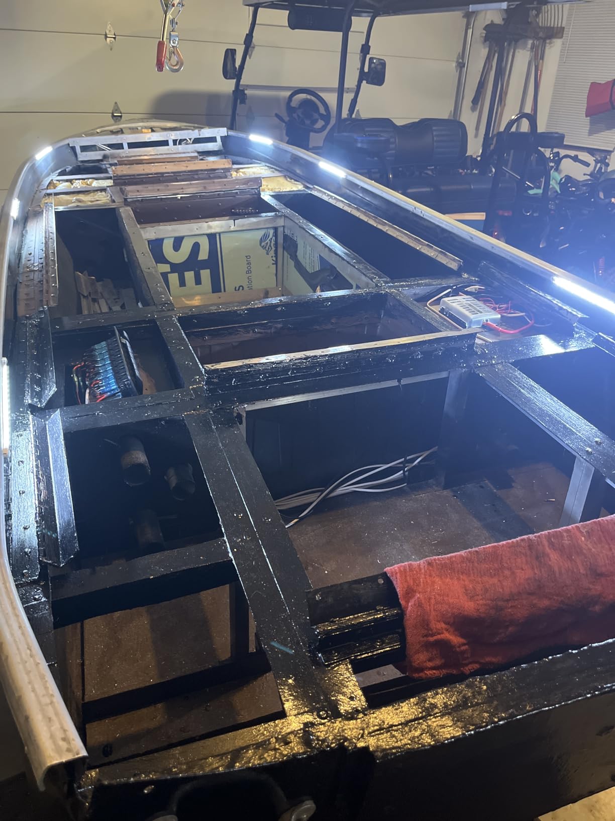 LED Boat Interior Lights, Boat Led Strip Lights Marine Waterproof Marine Lighting Strip Night Fishing Lighting for Pontoon, Dinghy, Kayak, Yacht,4 Pcs, White customer photo 2