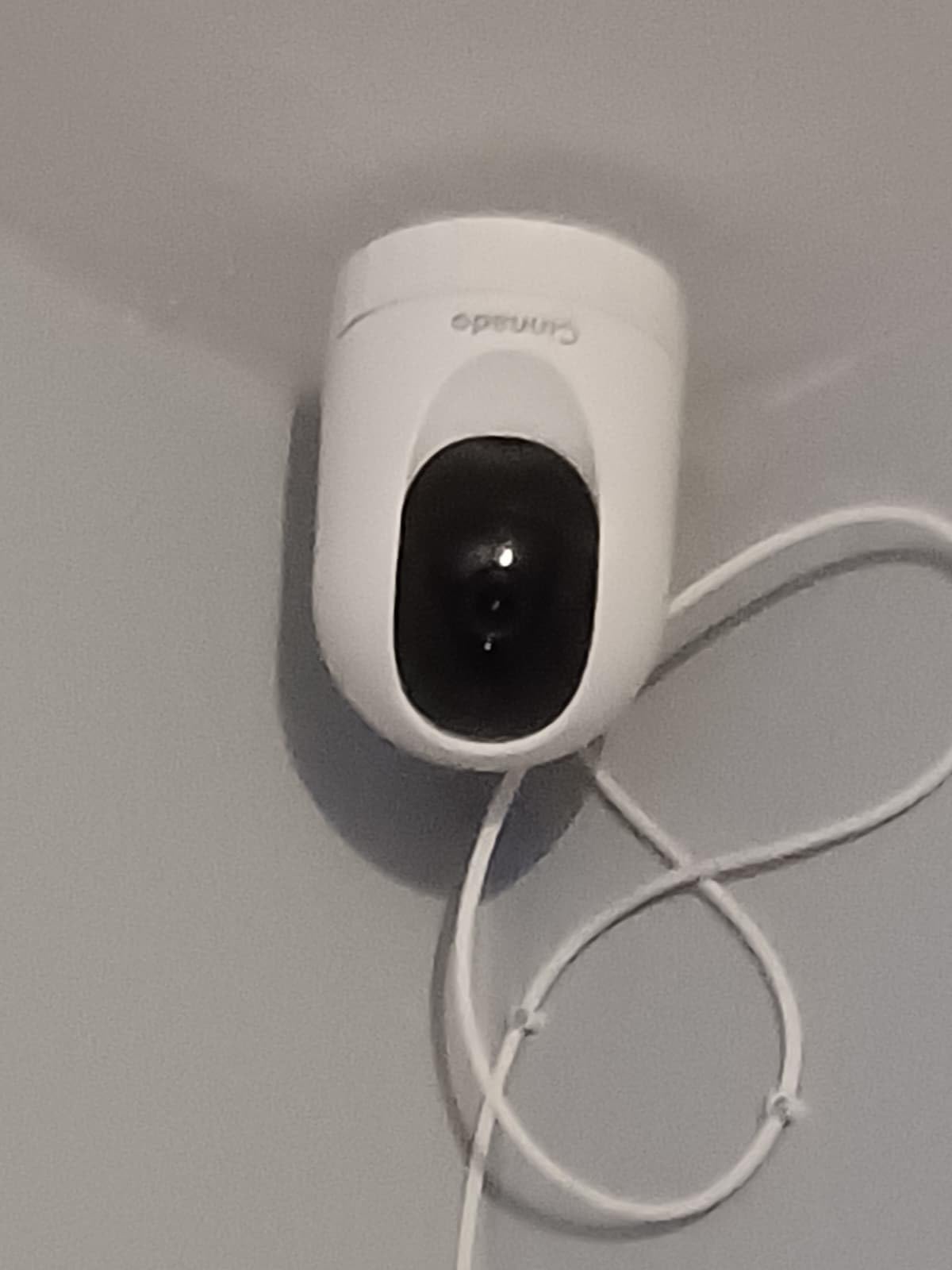 Cinnado Security Camera Indoor-2K 360° WiFi Cameras for Home Security，Pet/Dog/Baby Camera with Phone app, 2-Way Audio, Night Vision, 24/7 SD Card Storage, Works with Alexa & Google Home (2.4Ghz)-D1 customer photo 2