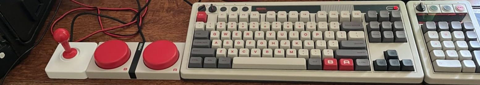 8Bitdo Retro Mechanical Keyboard, Bluetooth/2.4G/USB-C Hot Swappable Gaming Keyboard with 87 Keys, Dual Super Programmable Buttons for Windows and Android - N Edition customer photo 1