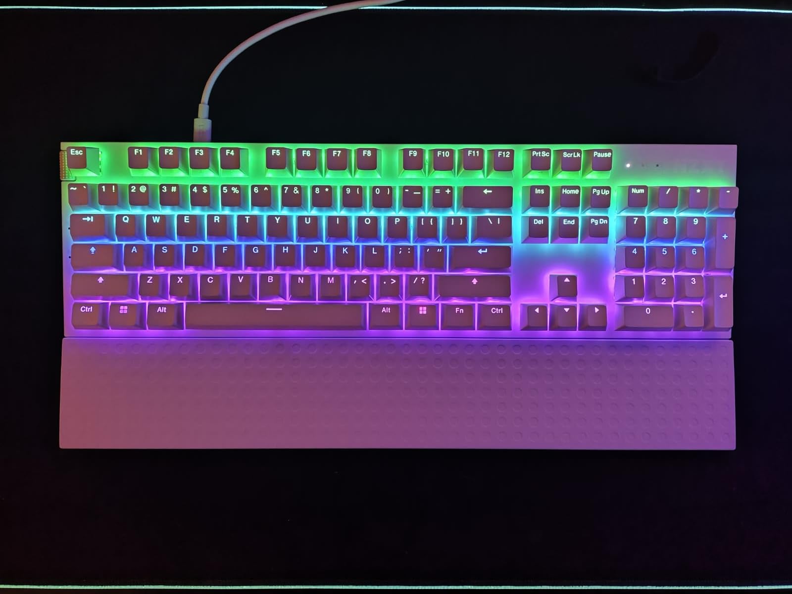 Function 2 Full-Size Wired Optical Gaming Keyboard - 8K Polling Rate - Linear Optical Switches - Adjustable Actuation - Double-Shot PBT Keycaps - RGB - Hot-Swappable - Black customer photo 2