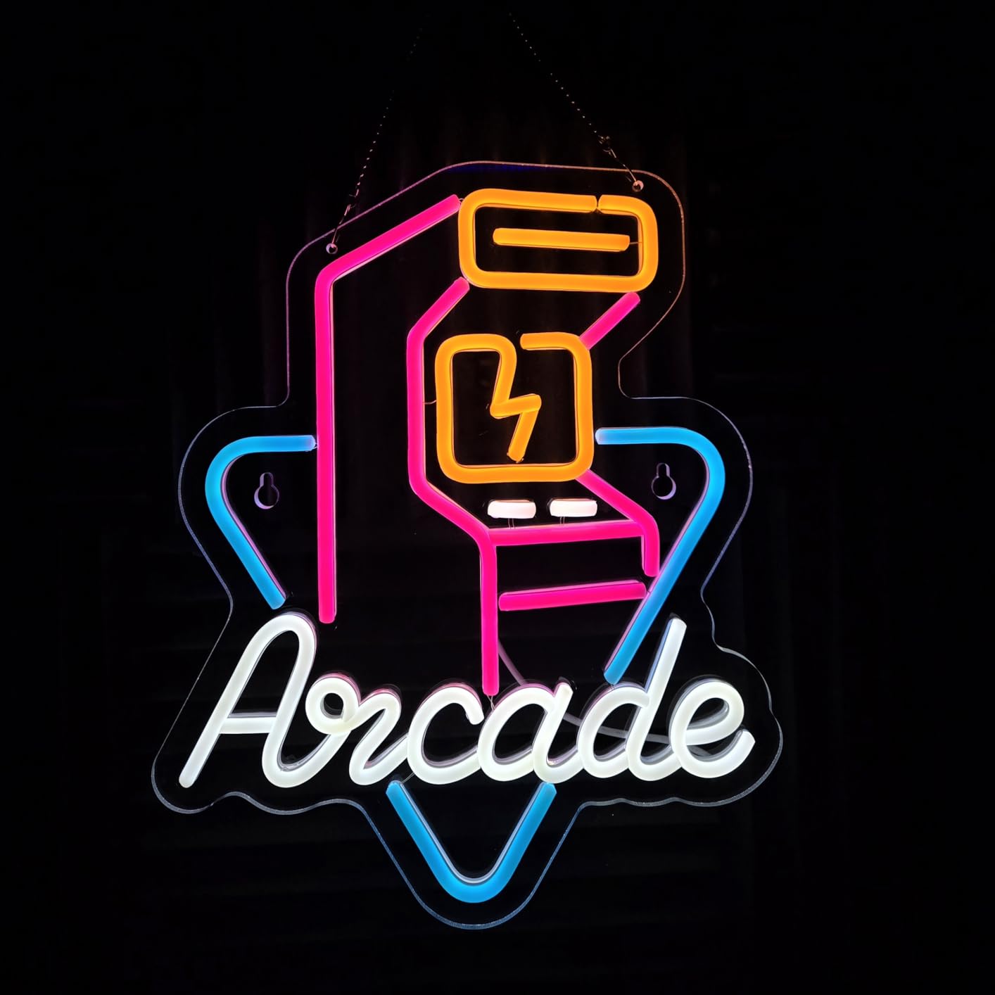 Arcade Neon Sign for Wall Décor with Dimmable Switch LED Neon Signs Decor customer photo 1