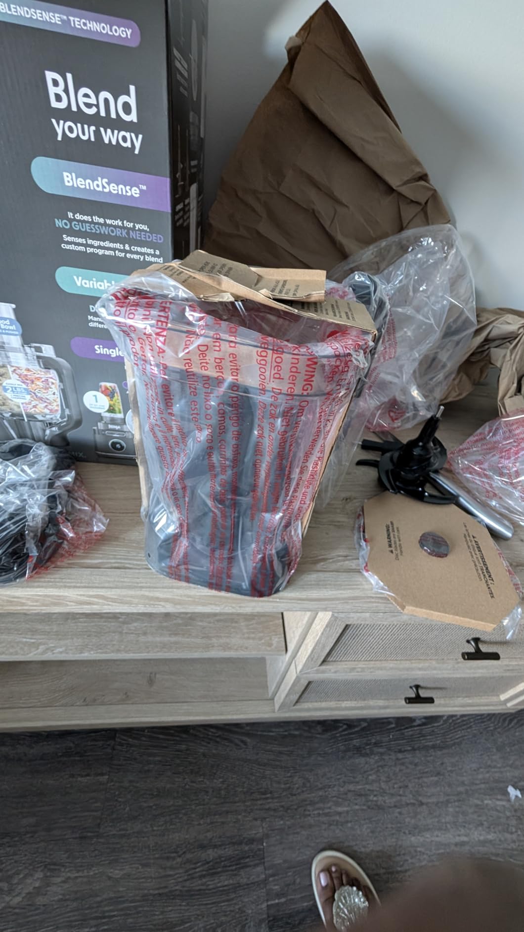 Ninja Kitchen System | All-in-One Food Processor & Blender | 8-Cup Bowl & (1) 24 oz. To-Go Cup BlendSense Tech | For Smoothies, Cookie Dough, Salsas, Cole Slaw & More | 1800 Peak Watt | Black | TB401 customer photo 2