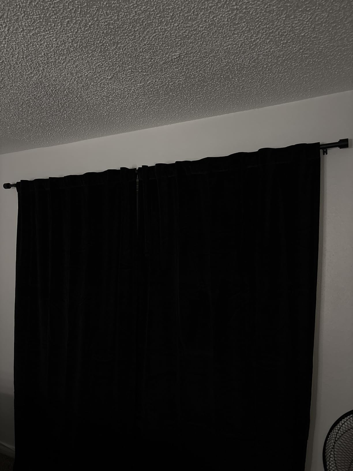Joydeco Black 100% Blackout Curtains 84 Inch 2 Panels, Luxury Thermal Insulated Black Velvet Curtains for Bedroom Living Room, Soundproof Blackout Window Drapes, Rod Pocket & Back Tab (52W x 84L) customer photo 2