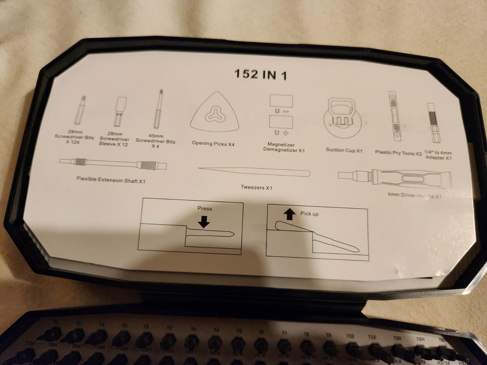 STREBITO Precision Screwdriver Set 153 in 1 Small Magnetic Screwdriver Set with Case, Electronic Repair Tool Kit for Computer, Laptop, iPhone, Macbook, PC, PS5, Xbox Controller, RC, Jewelers, Glasses customer photo 2