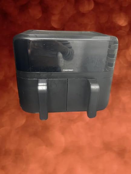 CHEFMAN 6 Quart Dual Basket Air Fryer Oven with Easy View Windows, Sync Finish, Hi-Fry, Auto Shutoff, 2 Independent 3Qt Nonstick Dishwasher Safe Frying Baskets, Digital Double Air Fryer - Black customer photo 2