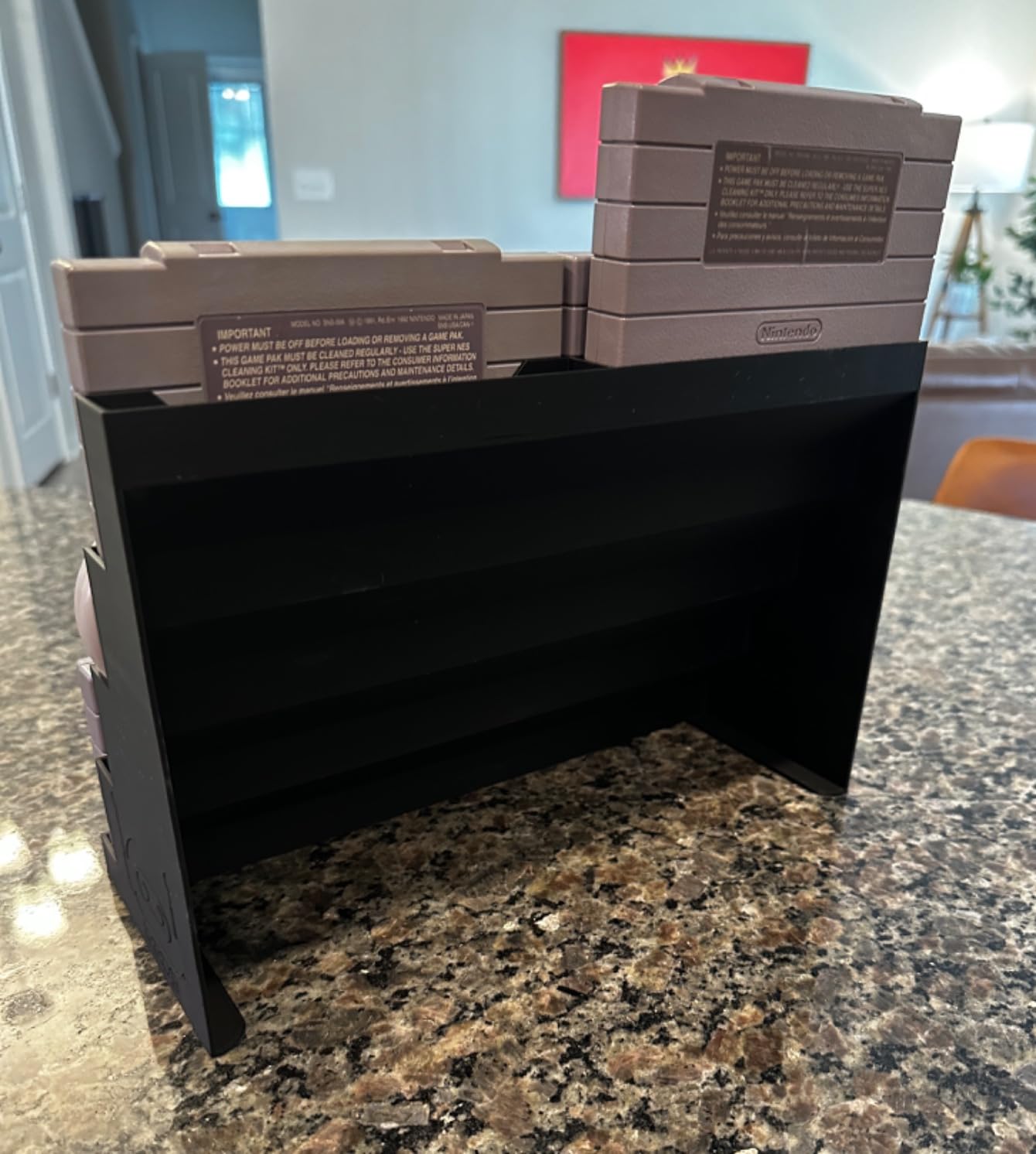 R2D3 Display Stand Compatible with SNES NTSC Cartridges - Retro Gaming 3D Printed Organizer & Showcase (Holds 10 Games) customer photo 1