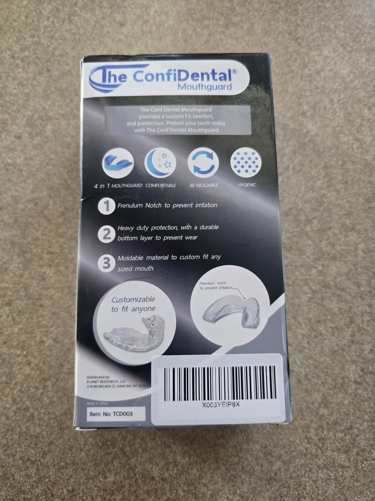 The ConfiDental Mouth Guard for Grinding Teeth at Nighttime Pack of 6 Moldable Dental Bite Guards for Clenching and Bruxism, Custom Fit for Comfortable Sleep customer photo 2