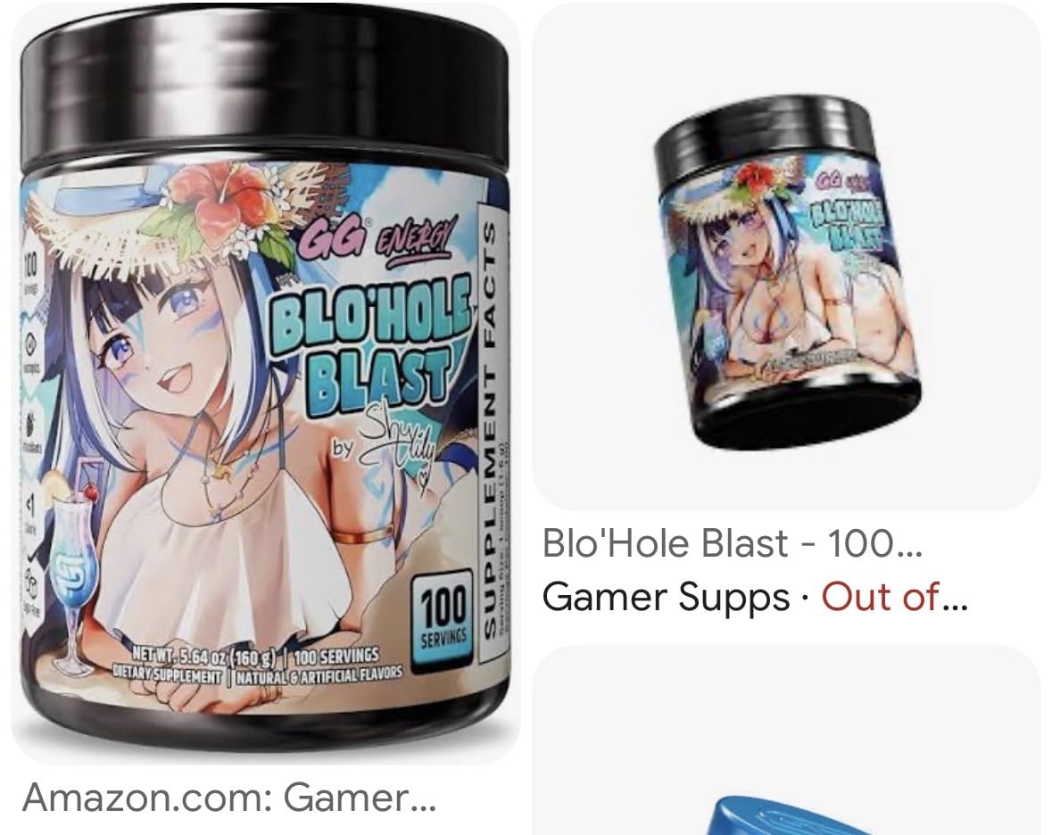 GG Energy - Blo'hole Blast by Shylily (100 Servings) - Keto Friendly Gaming Energy and Nootropic Blend, Sugar Free + Organic Caffeine + Vitamins + Immune Support, Powder Drink customer photo 1