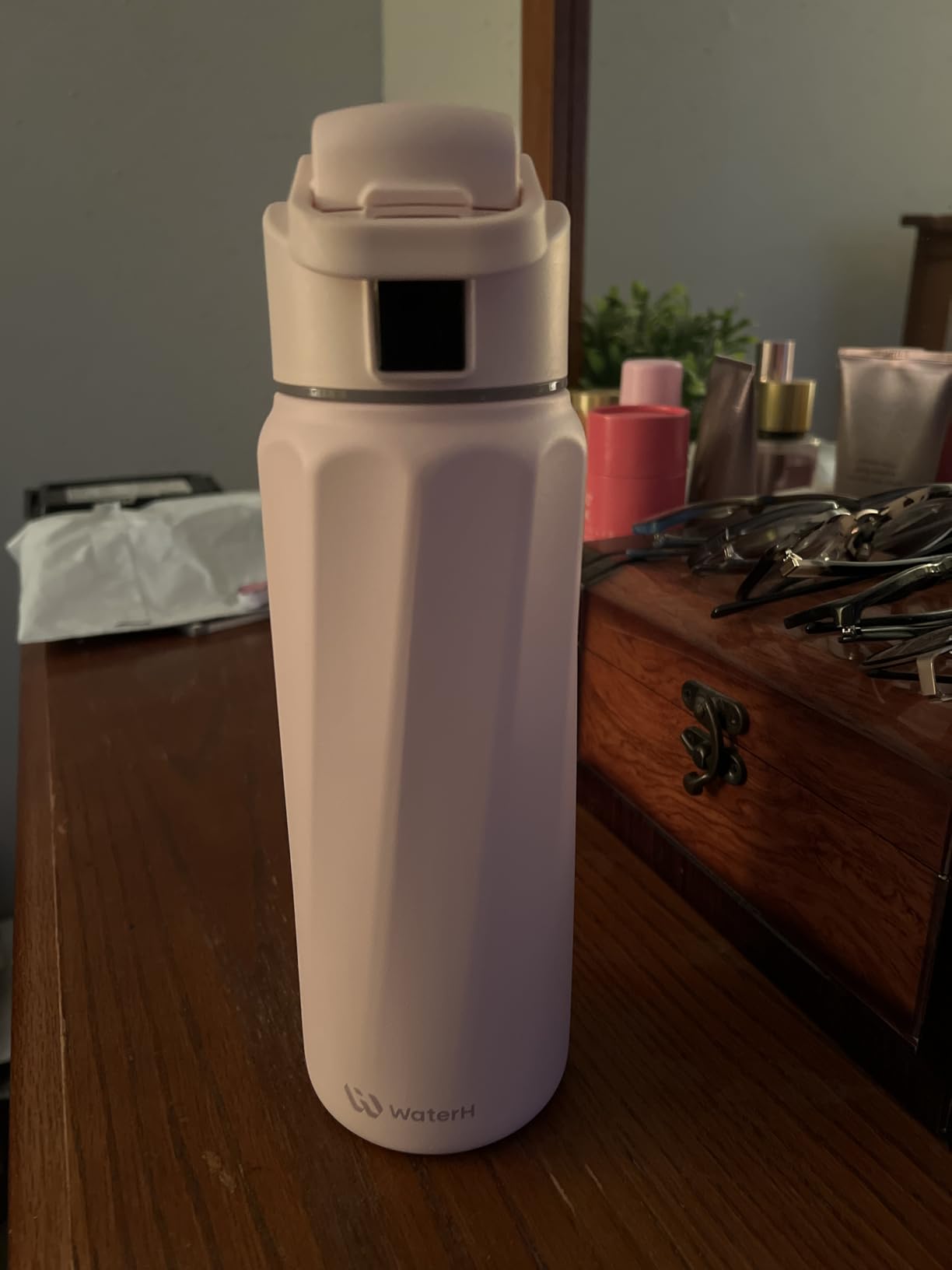 BOOST Smart Water Bottle with Reminder & Tracker, Double Wall Vacuum Insulated Bottles Stainless Steel, 32oz BPA-Free Wide Mouth for Gym, Office, School, Ideal Gift for Christmas, New Year customer photo 1