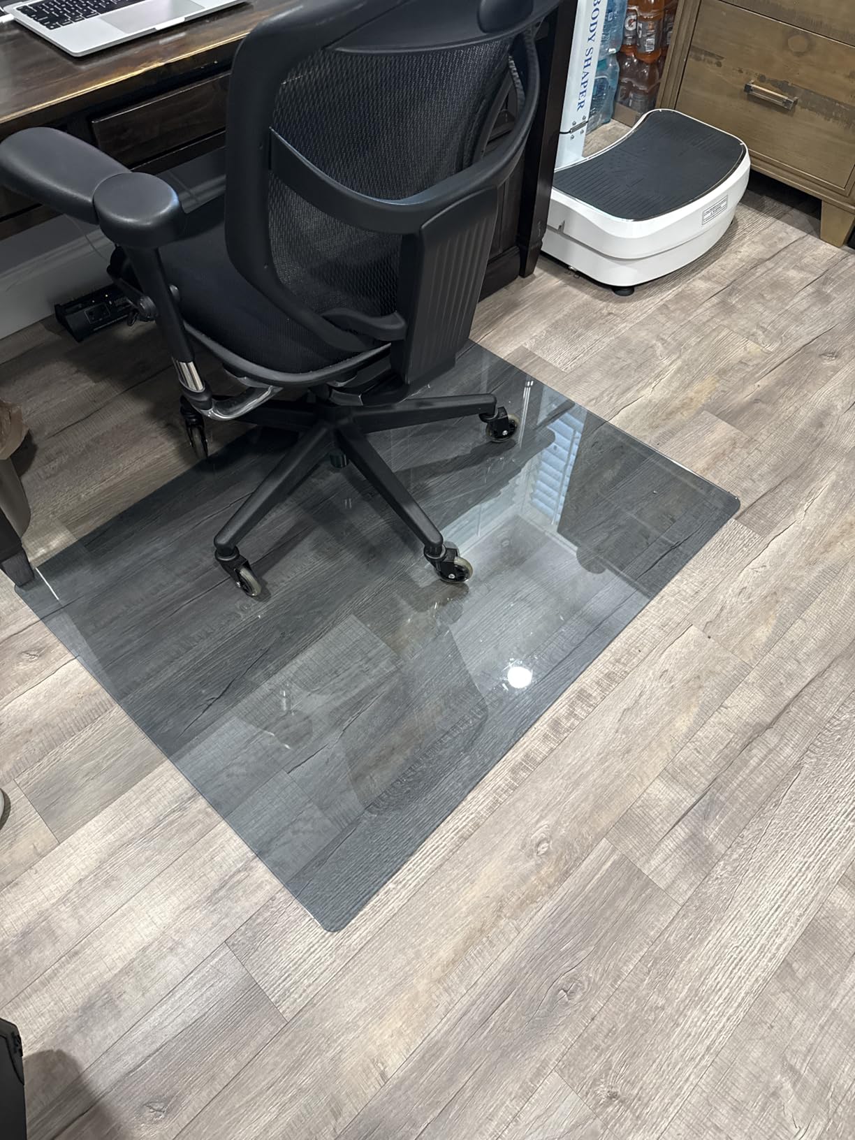 Tempered Glass Floor Mat for Office Chair, 36