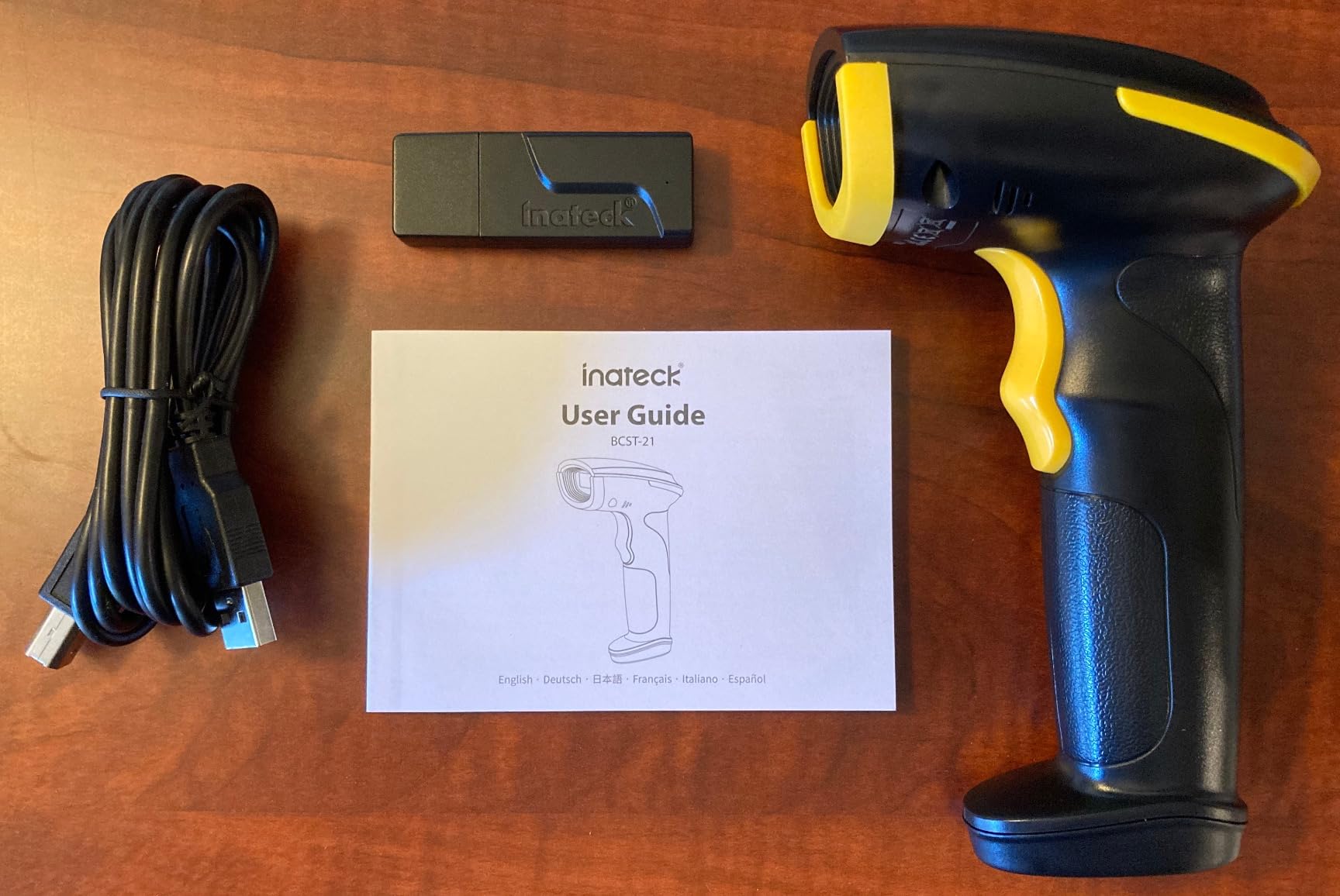 Inateck Wireless Barcode Scanner, Bluetooth Bar Code Scanner, 1D USB Barcode Reader Handheld, 2000mAh Battery 1 Charge 3 Months, Scanner Barcode with APP and SDK customer photo 2