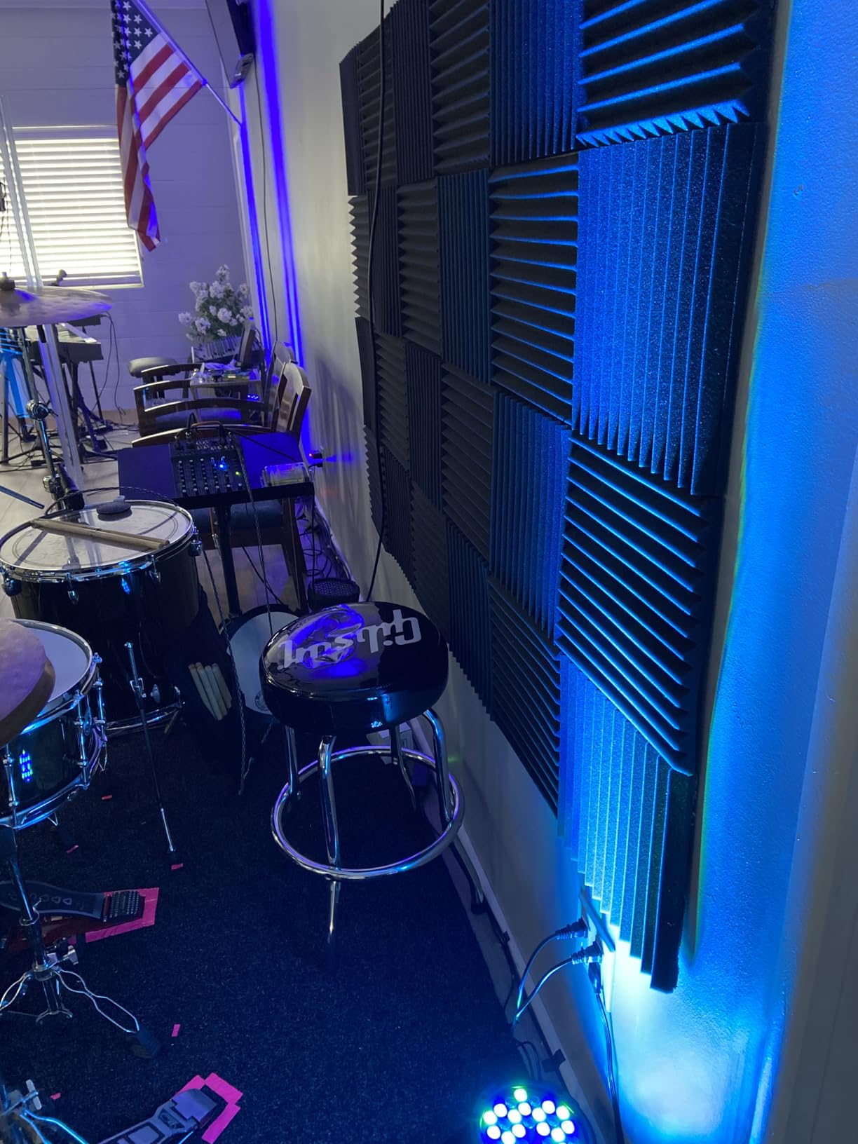 36LEDs RGB Stage Par Lights - OPPSK 36W Sound Activated Multi Modes - Remote DMX Control - Easy Setup - Uplights for Events DJ Music Dance Party Wedding Church Bar Club Stage Lighting (4Pack) customer photo 2