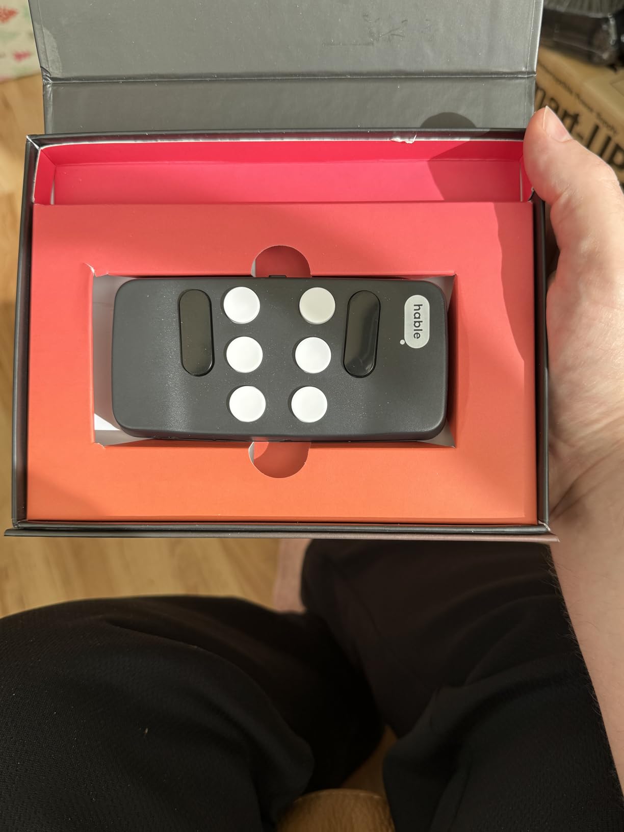 Portable Braille Keyboard for Visually Impaired - Wireless Braille Typing Device for Smartphones and Tablets - Compact Braille Machine for Easier, Faster, and More Accurate Typing customer photo 1