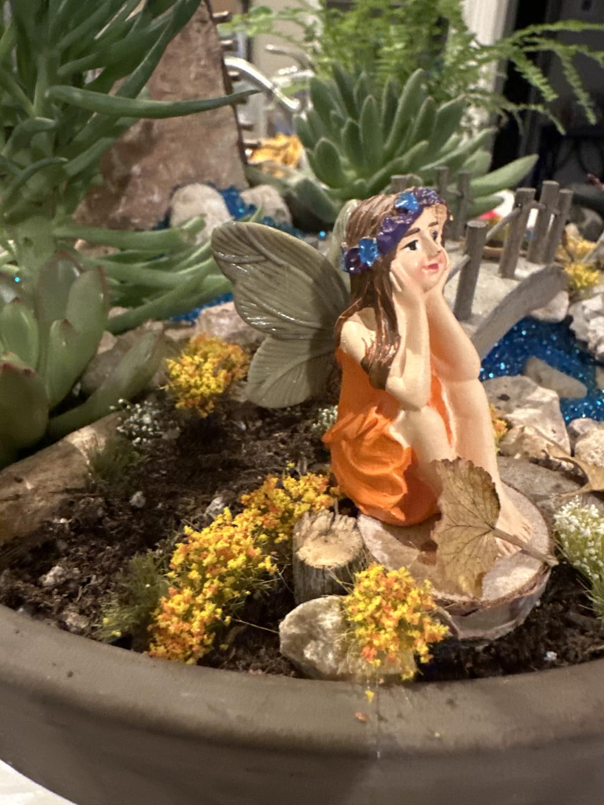 288 Pcs Static Grass Tuft Flower Cluster Vegetation Groups Self Adhesive Artificial Model Grass Tufts DIY Miniature Colorful Flower Cluster for Terrain Railway Scenery Table Landscape (Grass Style) customer photo 1