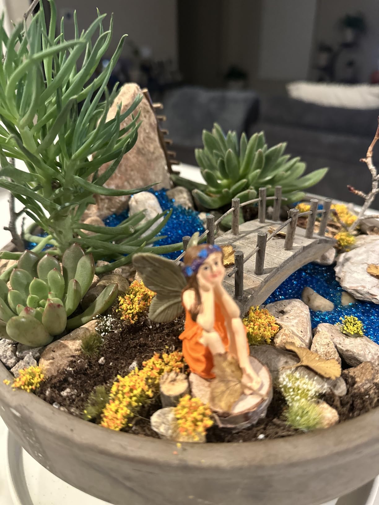 288 Pcs Static Grass Tuft Flower Cluster Vegetation Groups Self Adhesive Artificial Model Grass Tufts DIY Miniature Colorful Flower Cluster for Terrain Railway Scenery Table Landscape (Grass Style) customer photo 2