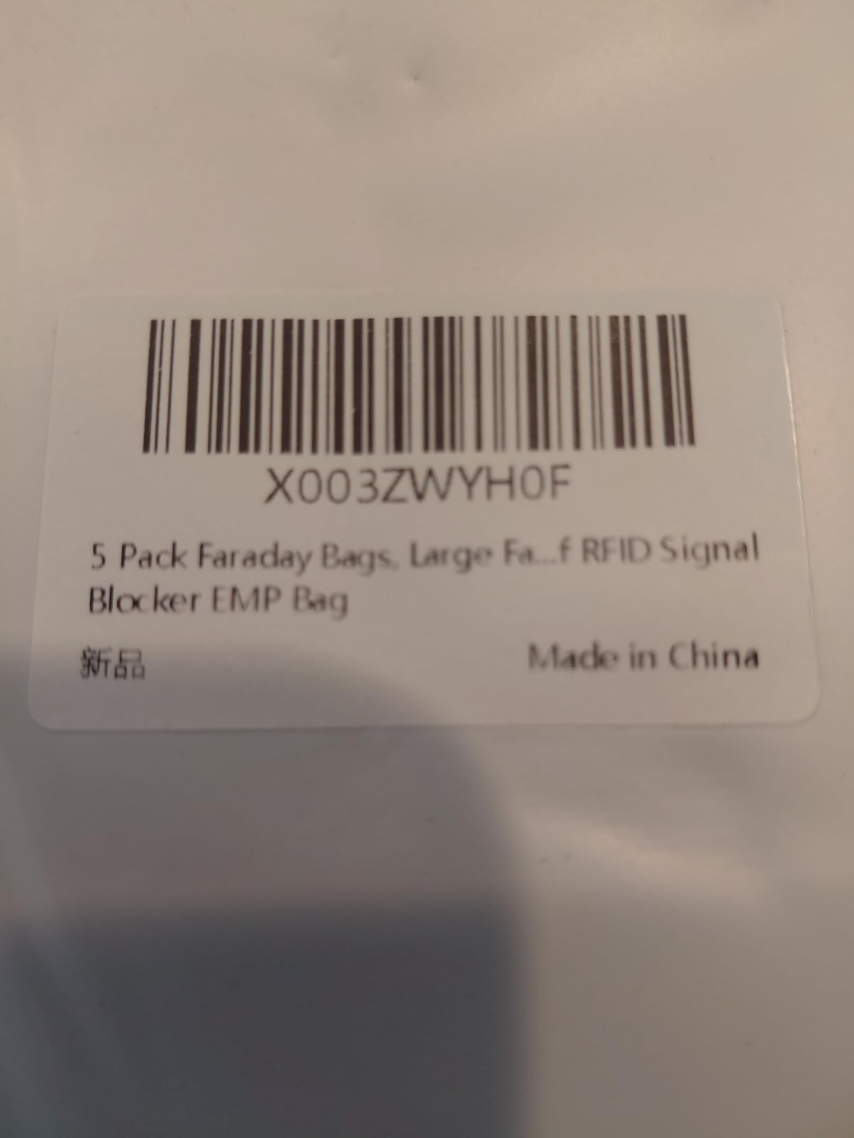 5 Pack Faraday Bags, Large Faraday Cage with Handle, Anti-Tracking Faraday Bag for Laptops & Tablets & Phones & Car Keys, Fireproof & Waterproof RFID Signal Blocker Bag customer photo 2