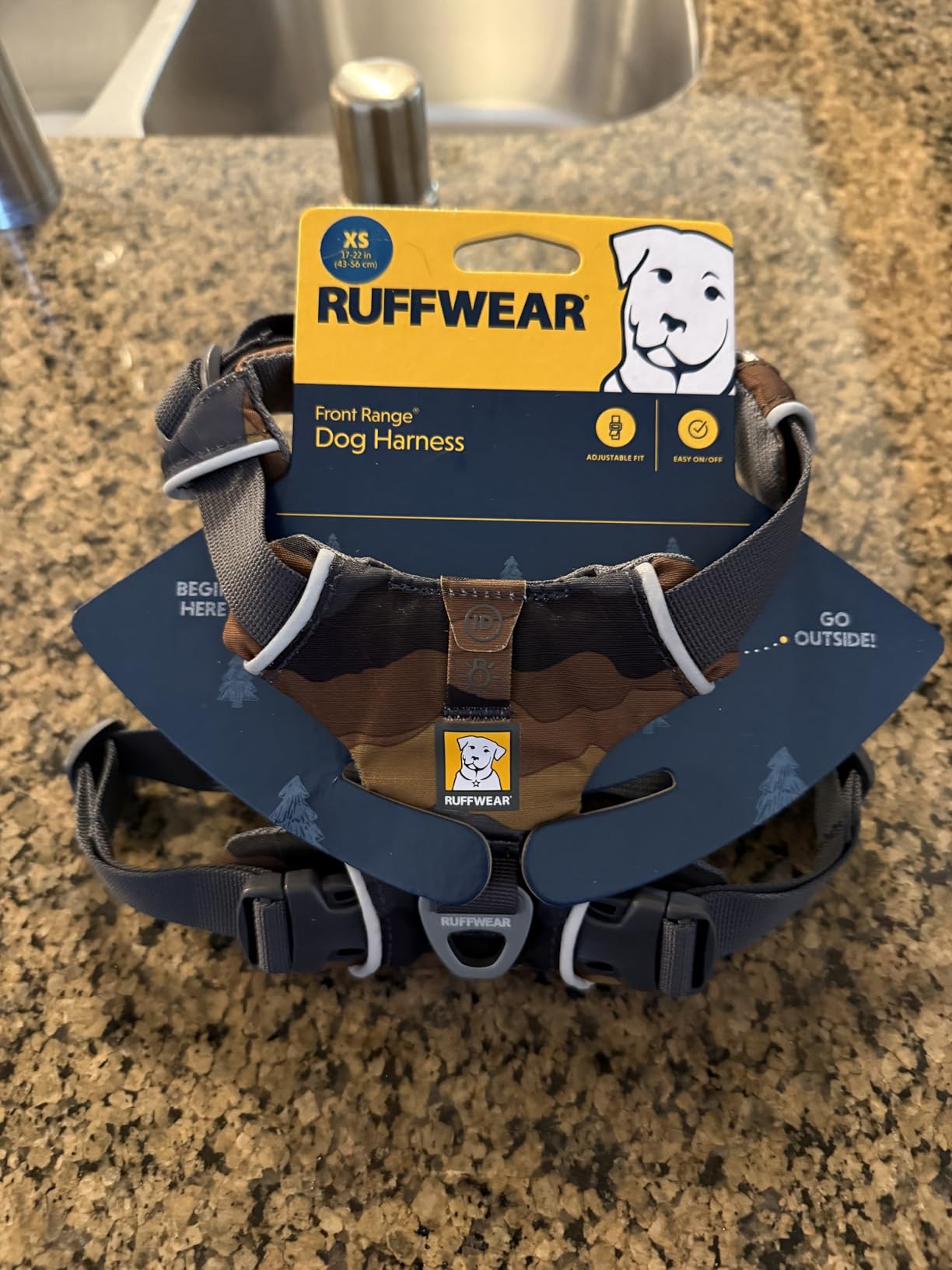 Ruffwear, Front Range Dog Harness, Reflective Soft Padded Everyday Harness with Dual Leash Clips, Adjustable and Lightweight Fit for Training or Walking for All Dogs, Basalt Gray, Large/X-Large customer photo 2