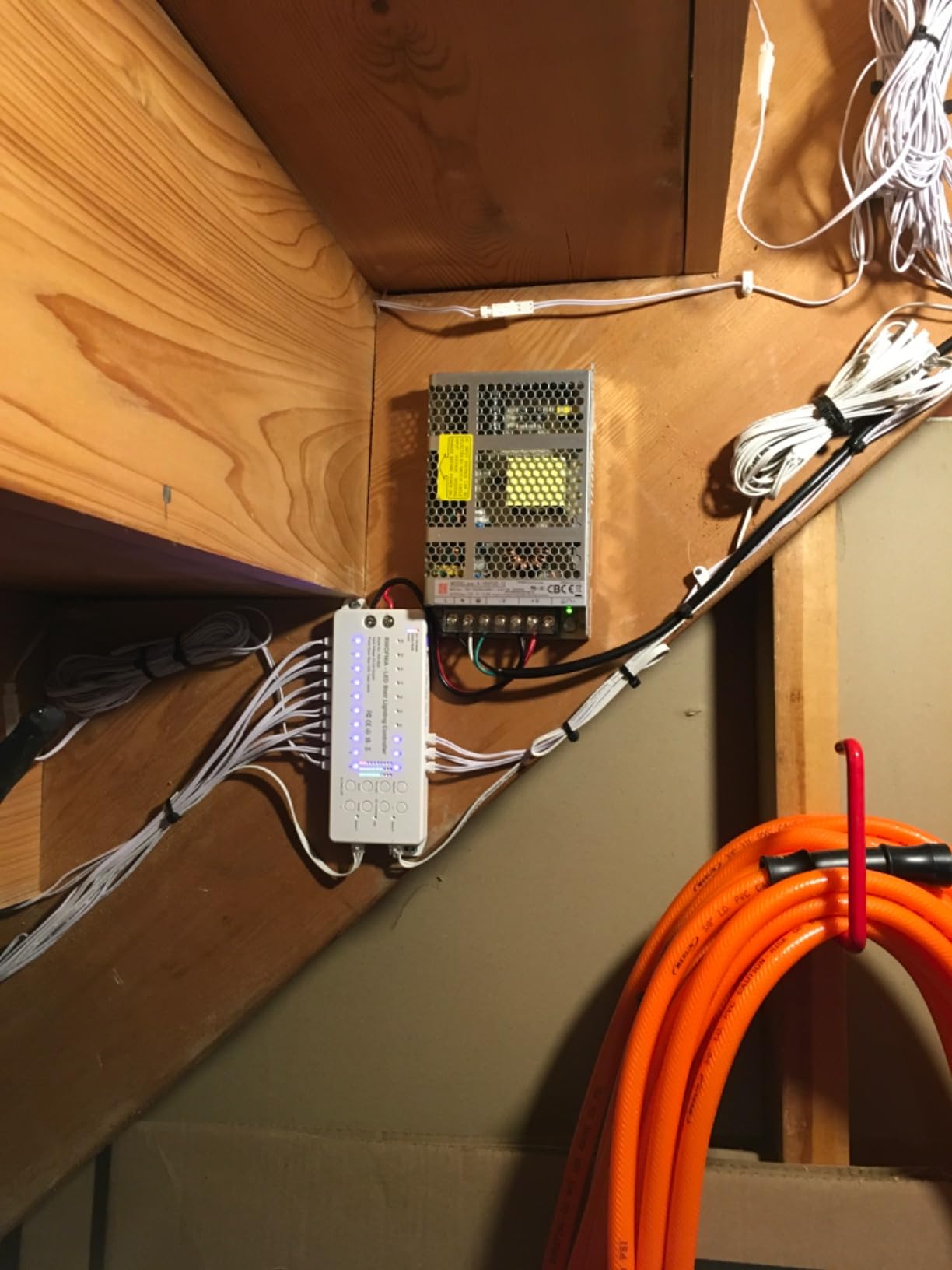 Wall Switch Control and Motion Sensor LED Stair Lighting Kit RW-5620, 40 Inches Long Cuttable LED Light for Indoor LED Stair Lights (Warm White 3000K, 16 Stairs) customer photo 2