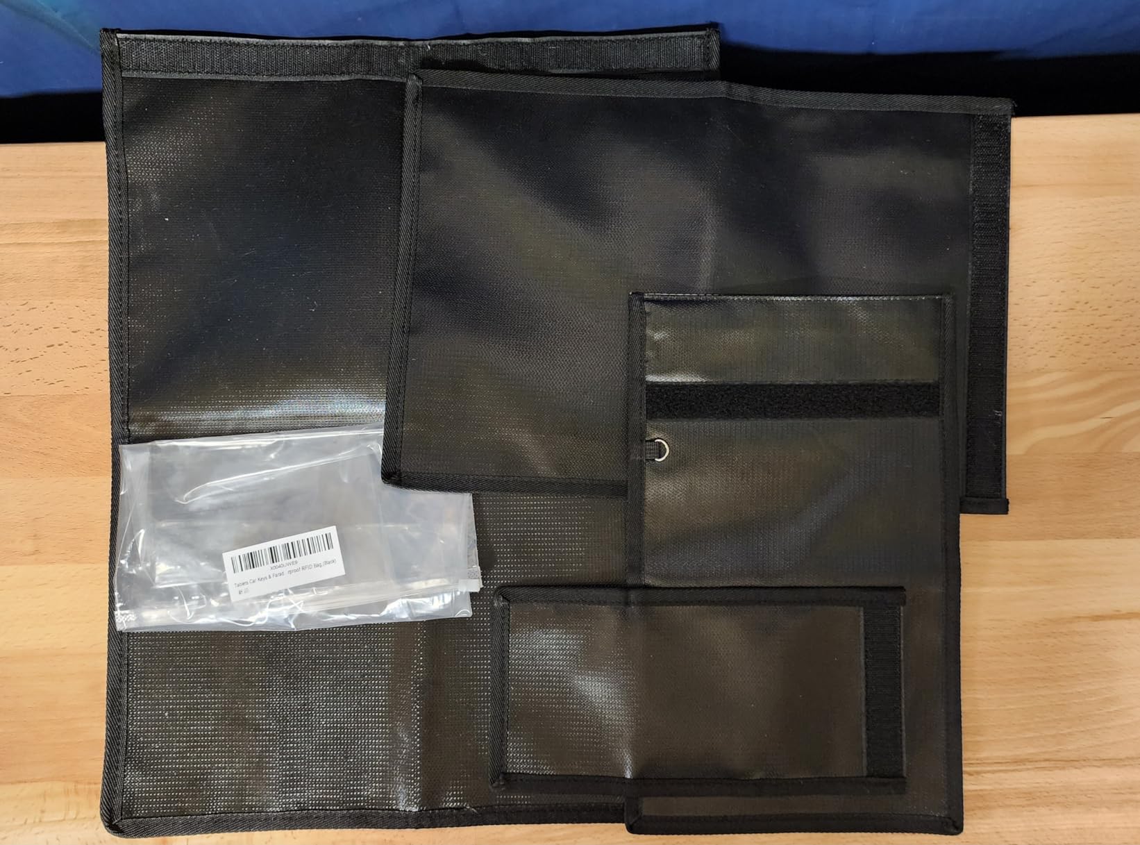 Faraday Bag 4 Pack - Waterproof & Fireproof Signal Blocking Pouch for Laptop, Tablet, Phone, Car Key - Anti-Theft & Anti-Tracking Faraday Cage Sleeve customer photo 2