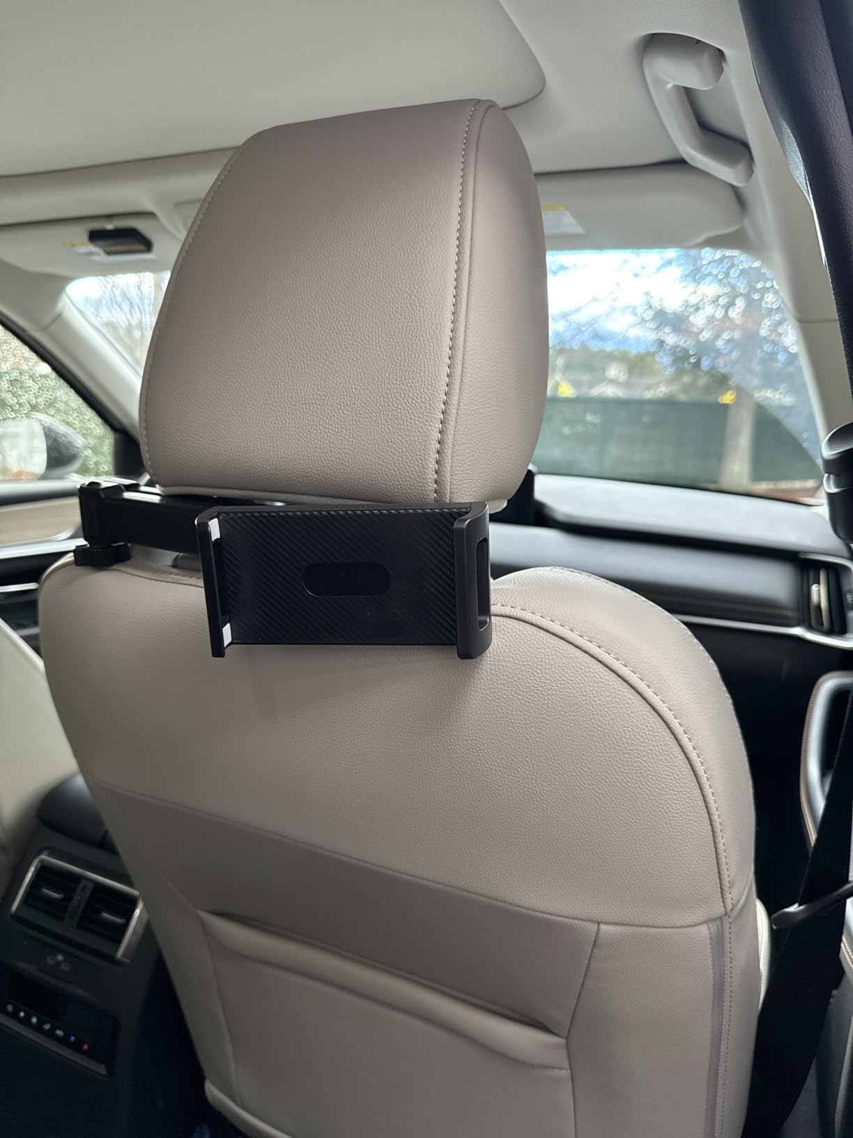 LISEN for iPad Holder Car Road Trip Essentials Activities for Kids Gifts, Car Accessories for Women Interior Truck Essentials, 3in1 Tablet Holder Back Seat Car Organizer Camping Headrest iPad Mount customer photo 1