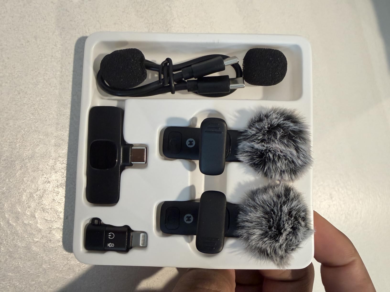 Mini Mic Pro (Latest Model) - Wireless Mini Microphone for iPhone, iPad, Android - 2 Pack Lavalier Microphone for Video Recording - iPhone Mic Crystal Clear Recording with USB-C for Content Creators customer photo 1