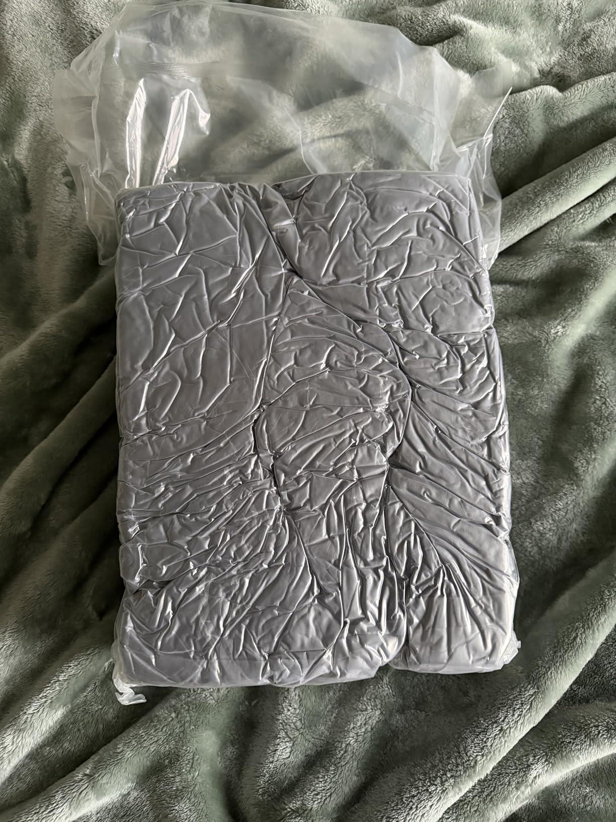 ALLOPERA Pregnancy Pillow, Full Body 57 Inch Maternity Pillow with Removable Washable Cover - Sleep Support for Legs, Back, Neck, Shoulder, HIPS, Belly for Pregnent Women, Black Grey Velvet Cover customer photo 2