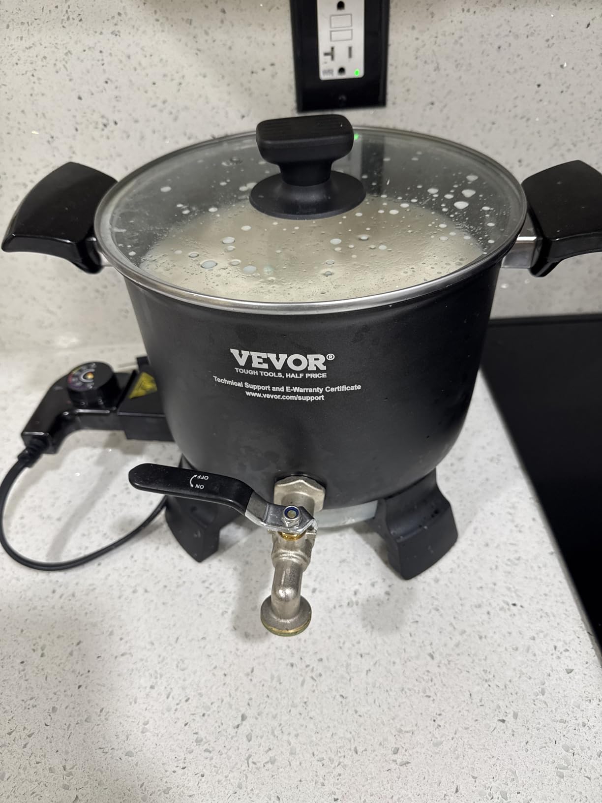 VEVOR 8Lbs Wax Melter for Candle Making, Large Electric Wax Melting Pot, 4-Level Temperature Control, Easy Pour Spout Easy Clean for Candle Soap Cream Beauty Bulk Production Business or Home ASIN customer photo 1