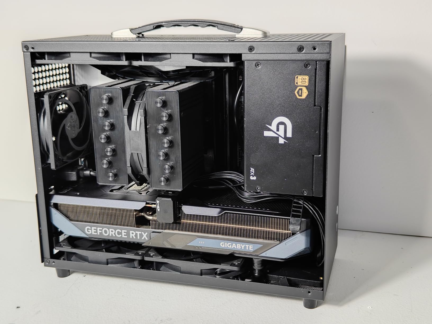 EZDIY-FAB PCIe 5.1 Adapter - 600W 12+4pin, 16pin 12VHPWR GPU Power Connector, 12V-2x6 GPU Adapter, 180 Degree Right Angle - Compatible with RTX 3090Ti, 4070Ti, 4080, 4090 GPU - STD Type, Black, 1 Pack customer photo 1