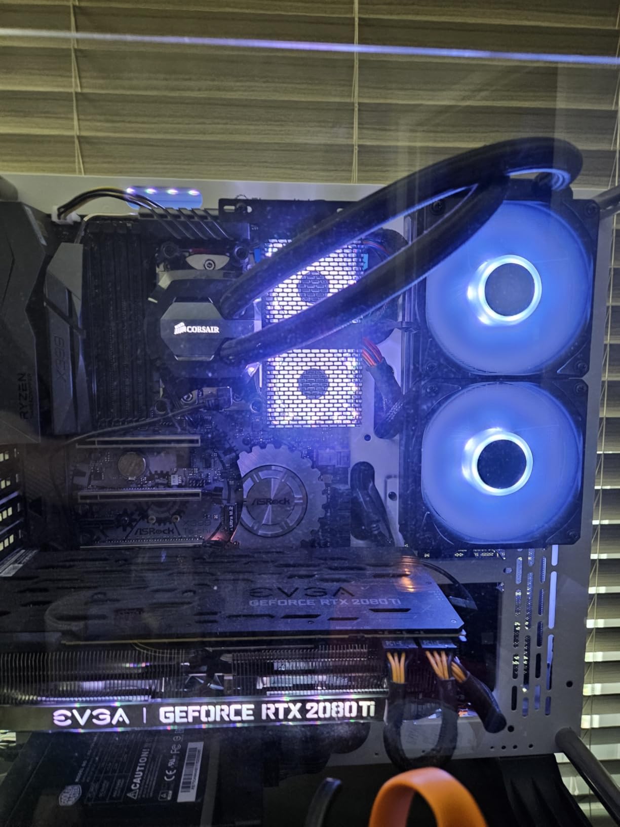 Cooling Fan Memory Active Heatsink Cooling Solution for DDR DDR2 DDR3 DDR4 DDR5 Cooler RAM Enhances Performances and Stability, Size:Approx.120x62x28mm, White RGB Sync Version customer photo 1